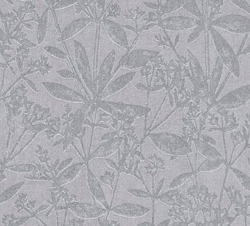 A.S. Création Vliestapete Terra Tapete Blätter Floral, strukturiert, matt, (1 St), Natur-Tapete Landhaus