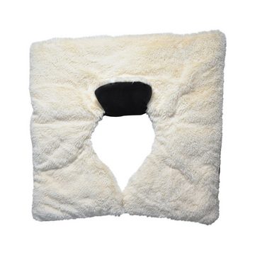 Habibi Plush Wärmekissen Habibi Schulter-/Rückenwärmer creme für Mikrowelle und Backofen, (1 Nacken-/Schulter-/Rückenwärmer)