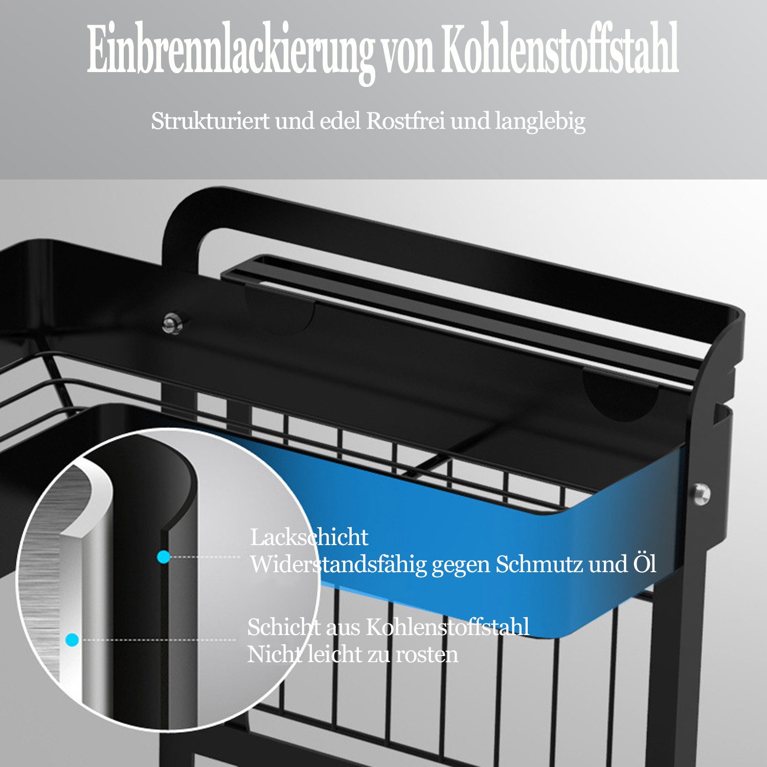 NUODWELL Gewürzregal Gewürzregal Küchenregal Ecke Stehgestell günstig online kaufen
