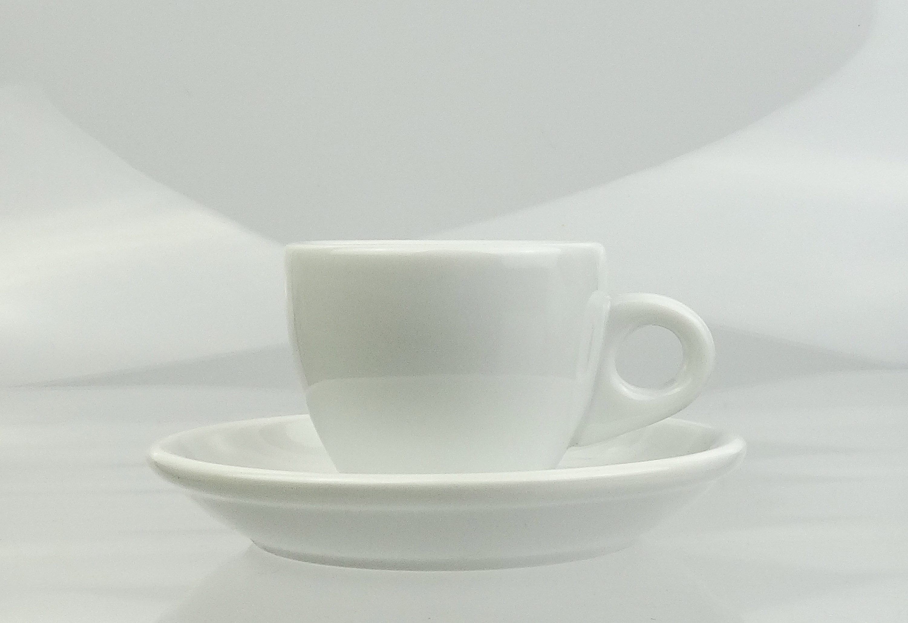 Nuova Point Espressotasse dickwandig, weiss, »Portofino«, 2-tlg., Porzellan