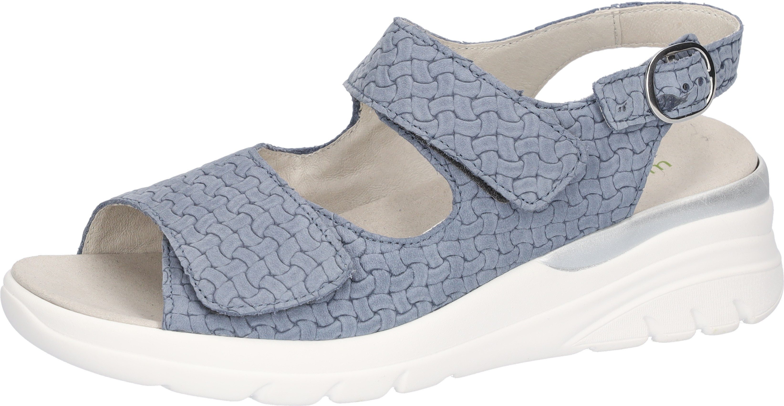 Waldläufer H-IVY Keilsandalette Sommerschuh, Klettsandale, Bequemschuh in Komfortweite H (sehr weit)