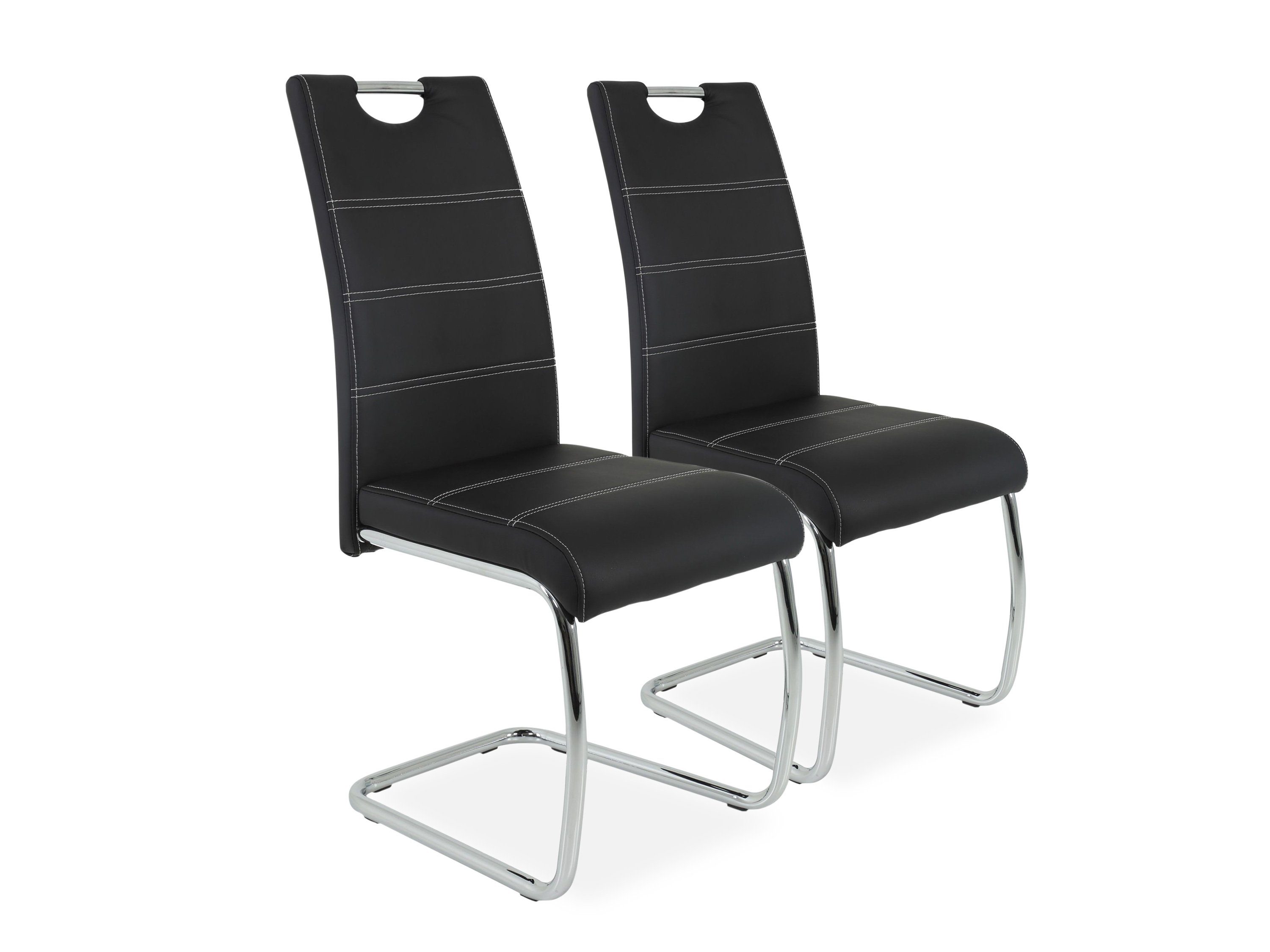 HELA Freischwinger Freischwinger, HELA Freischwinger FLORA S 2er Set (BHT 42x98x57 cm) Esszimmerstuhl