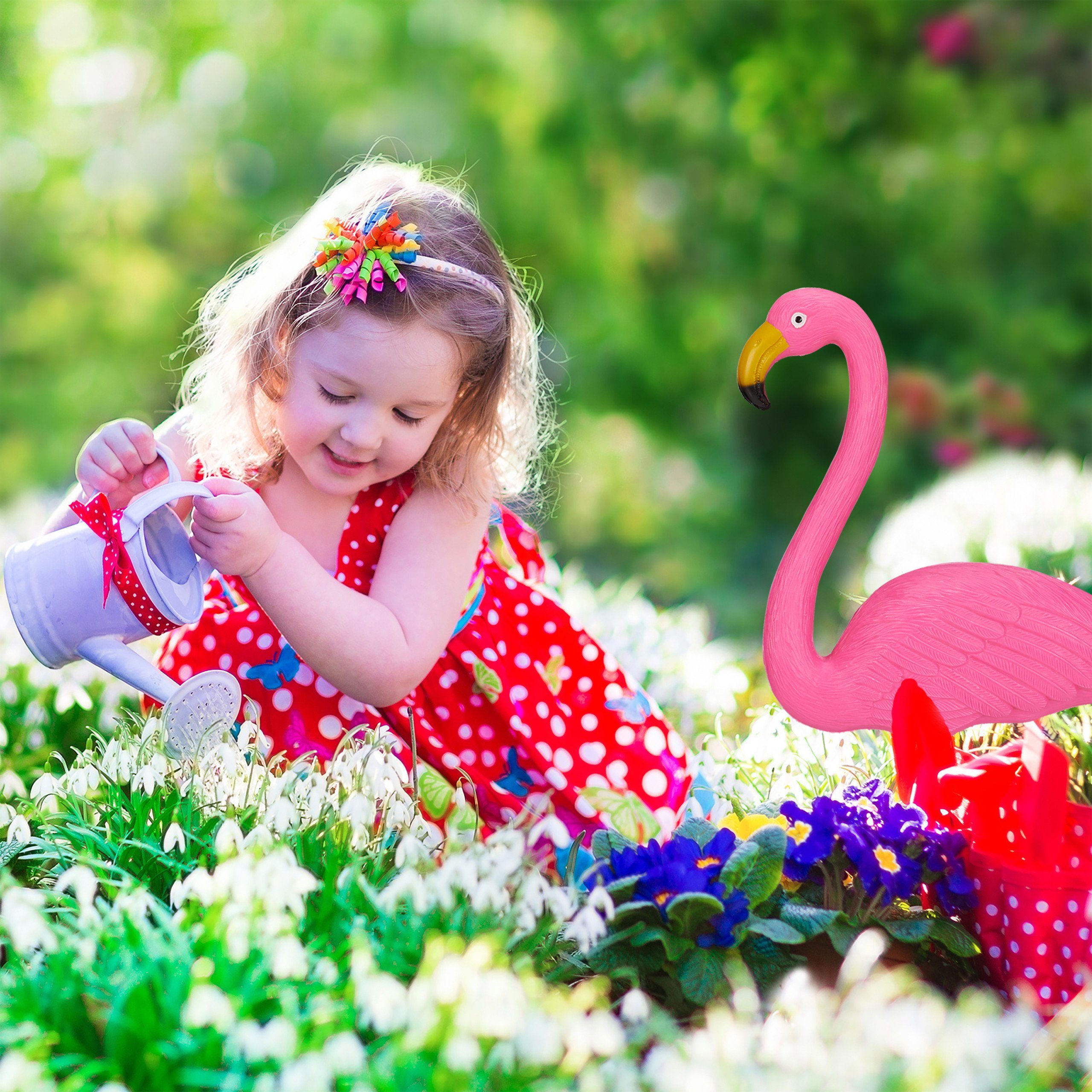 relaxdays Gartenfigur Flamingo Figur 2er Set günstig online kaufen