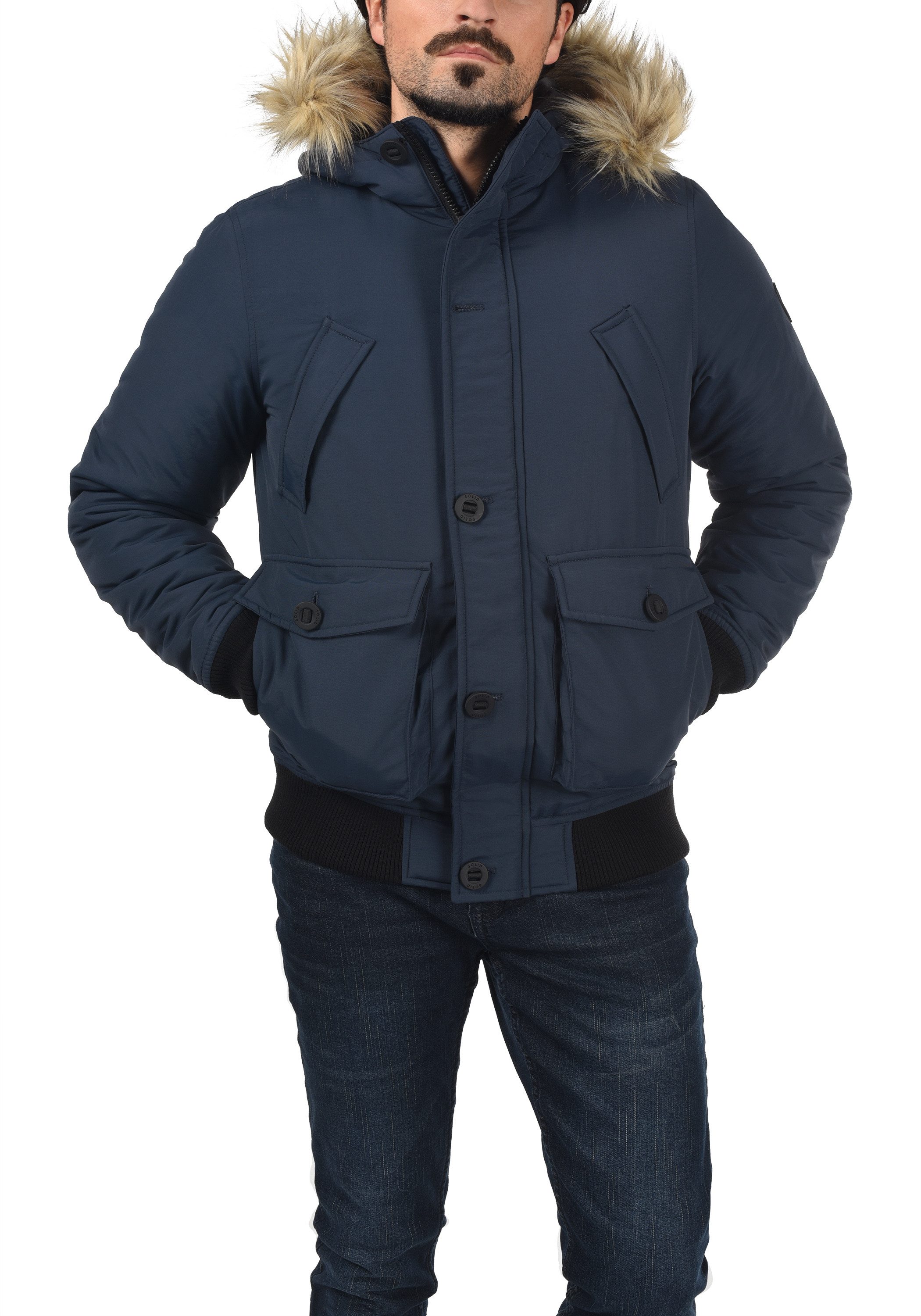 !Solid Winterjacke SDFrio Winterjacke mit Kapuze günstig online kaufen