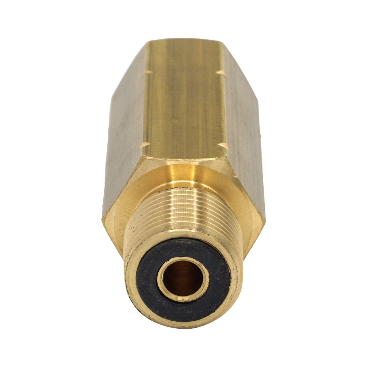 BlueCraft Gewindeadapter Anschlussverlängerung für Kragen-Gasflaschen Messing Adapter, Passend für Composite Gasflaschen, KLF 1/2" Links Innen- Außengewinde