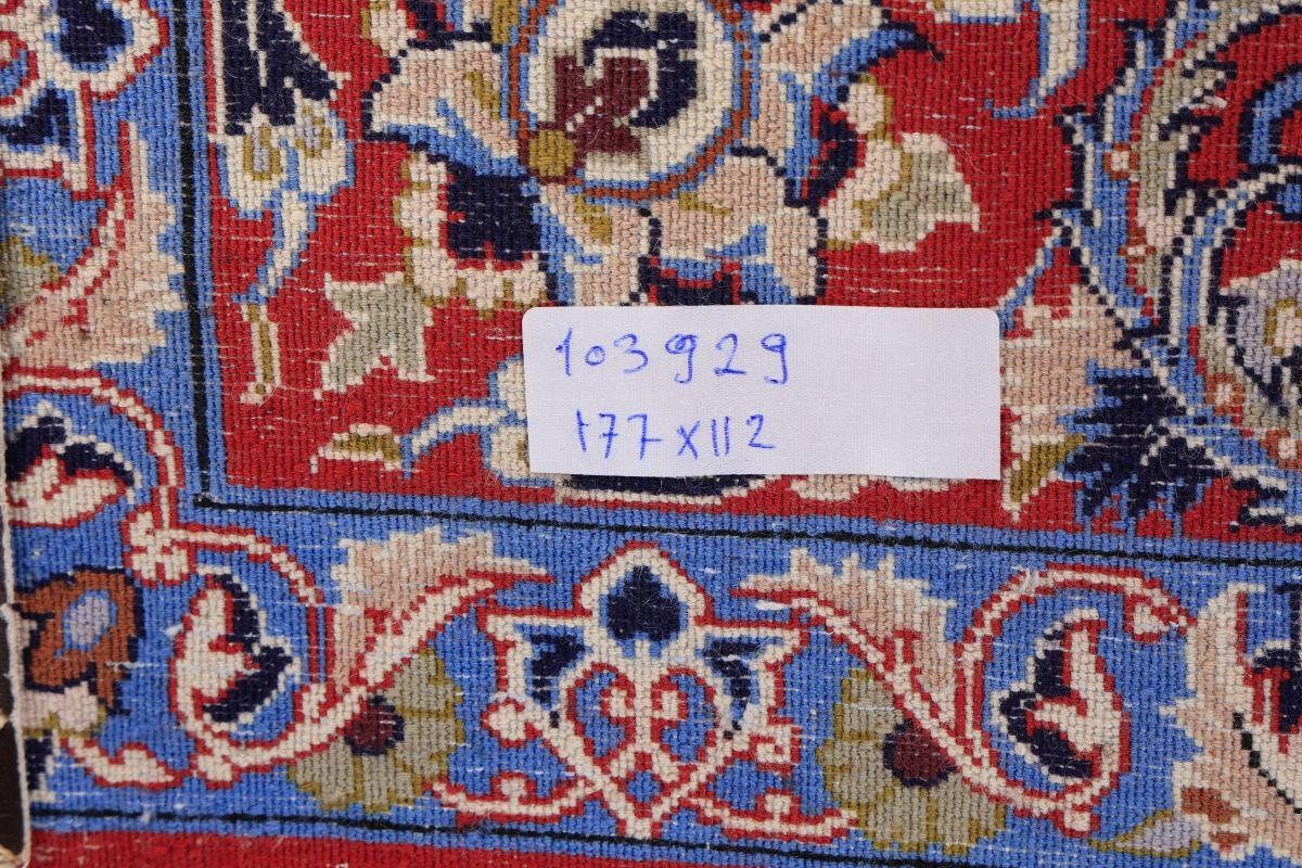112x177 Handgeknüpfter rechteckig, Orientteppich 6 Höhe: Nain Trading, mm Seidenkette Orientteppich, Isfahan