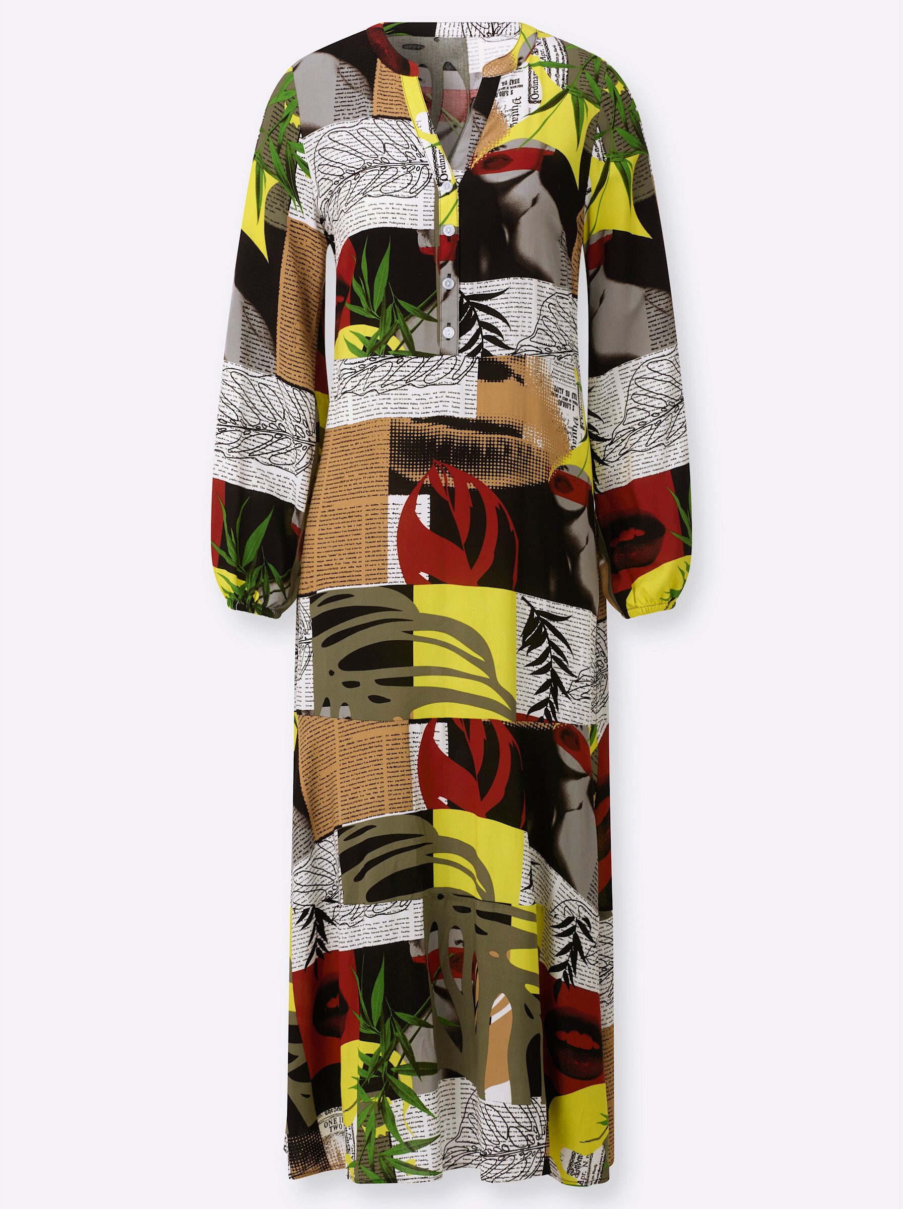 Witt Druck-Kleid Langarm