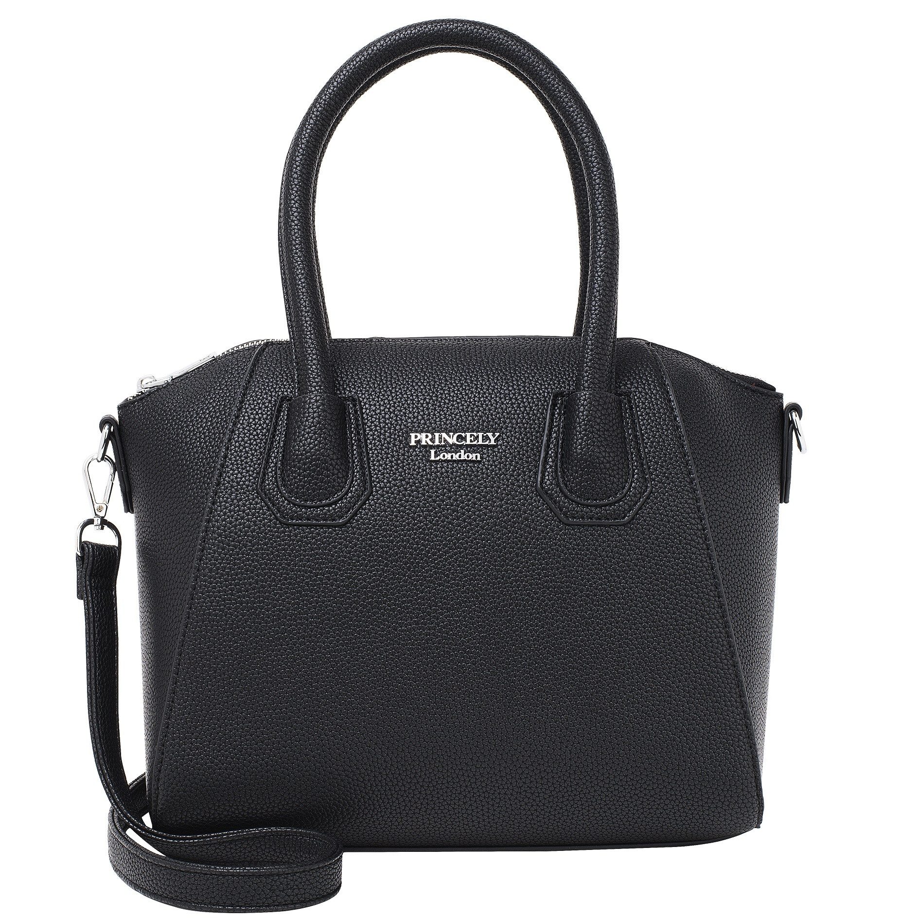 Princely London Henkeltasche Stella - Elegante Mittelgroße Damen Tasche mit abn. Schultergurt