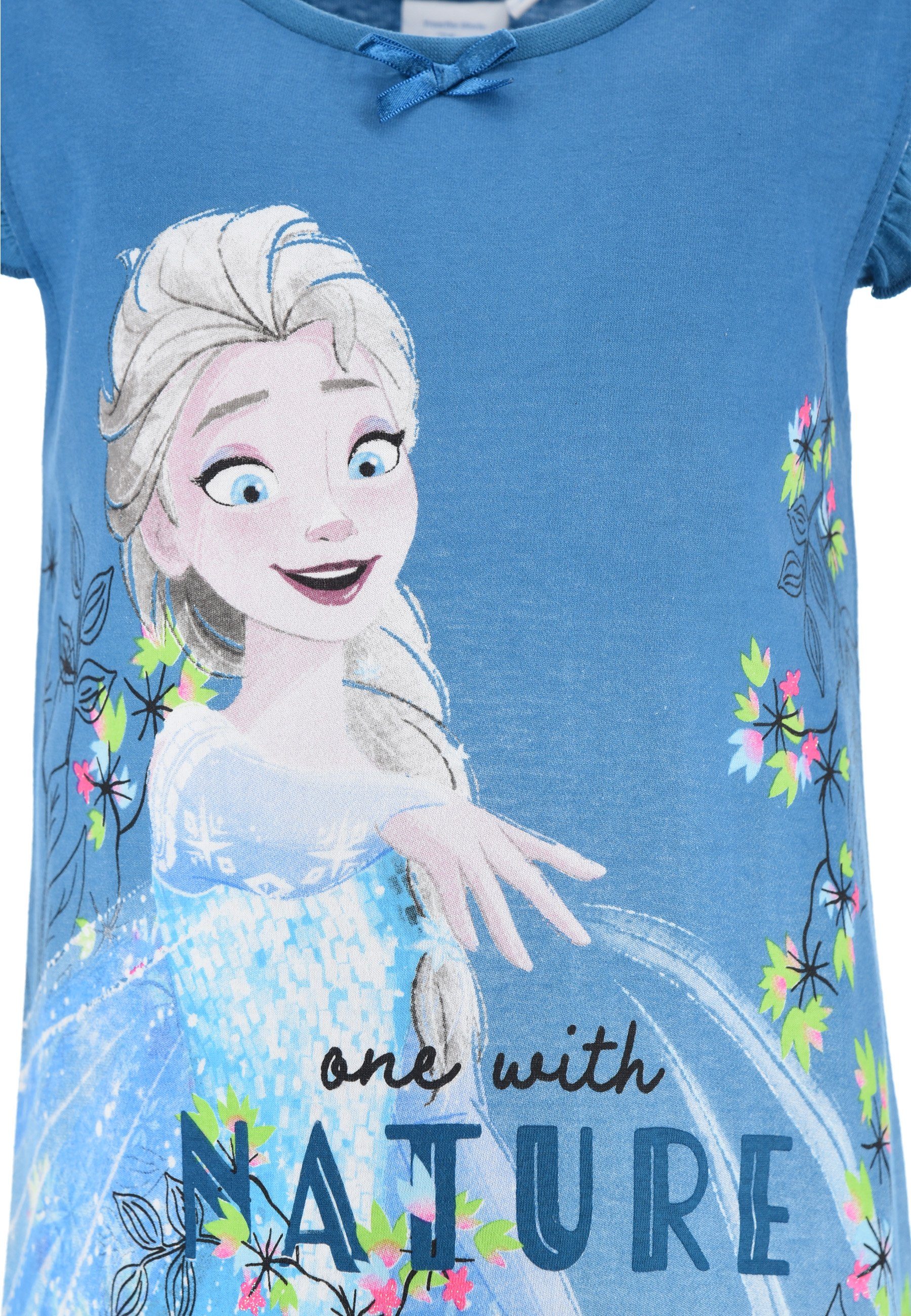 Disney Frozen Sommer-Kleid Elsa Kleid Blau Sommerkleid Sommer Dress