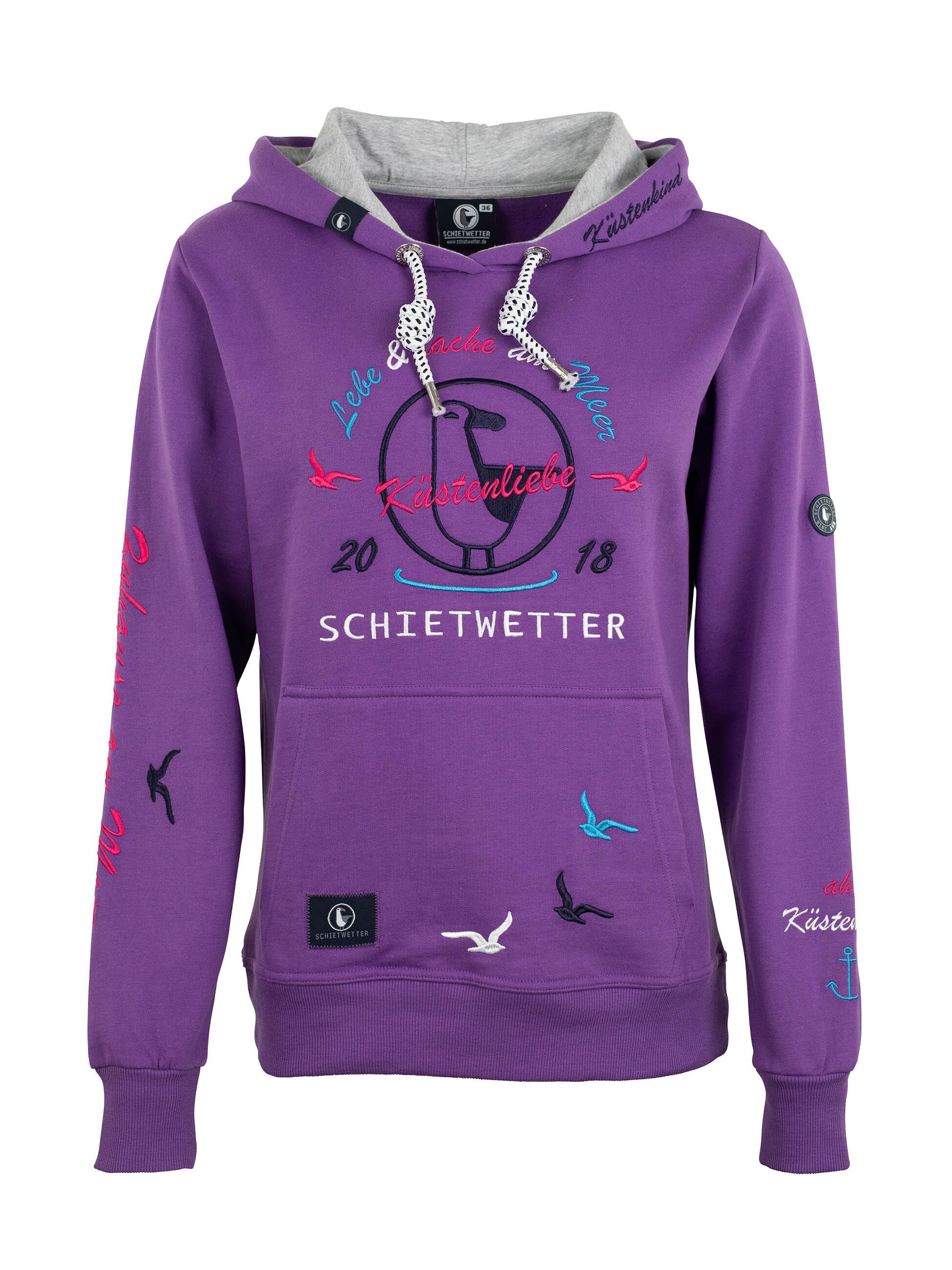 Schietwetter Kapuzenpullover Damen Hoodie Finja Flüstertüte günstig online kaufen