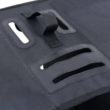 vidaXL Fahrradtasche Doppel-Fahrradtasche für Gepäckträger Wasserdicht 35 L Schwarz