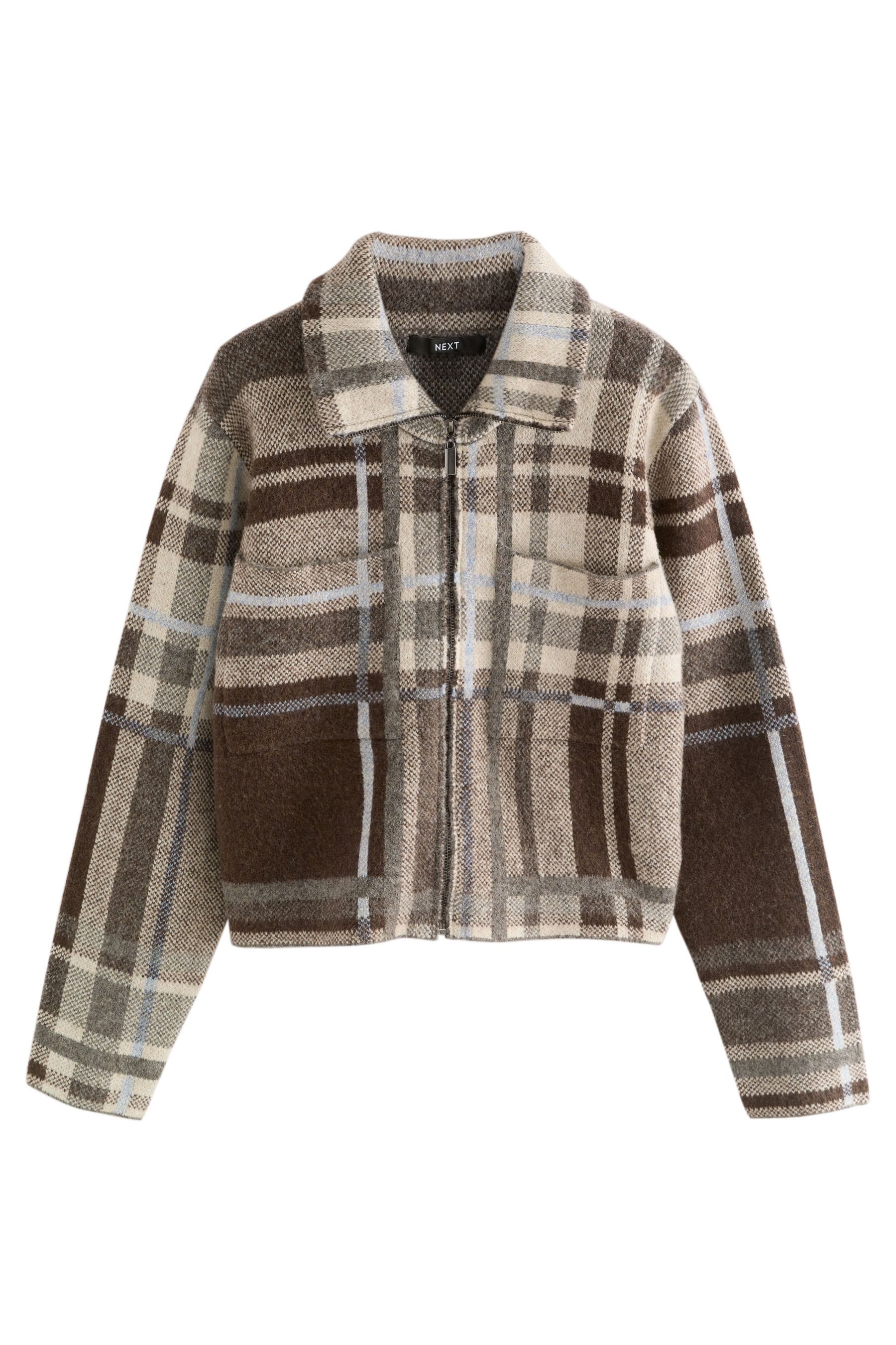 Next Bomberjacke Gestrickte Bomberjacke mit Reißverschluss günstig online kaufen