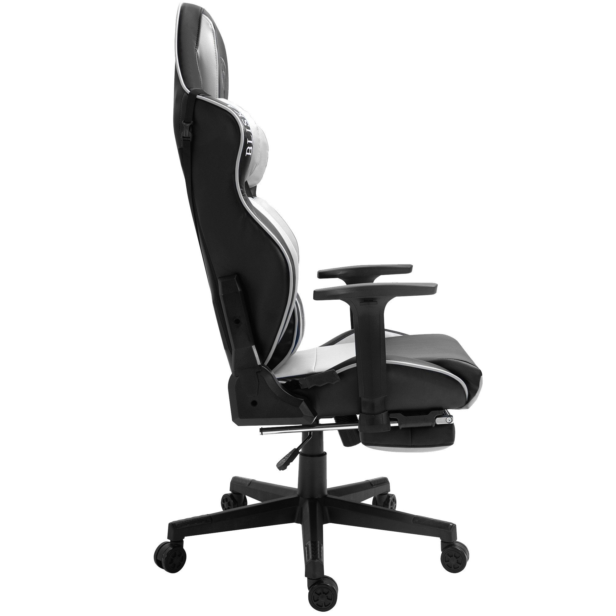 Gaming Odysseus Chefsessel 4D-Armlehnen mit im TRISENS Schwarz Stück), Weiß (1 flexiblen Racing-Design Stuhl / Bürostuhl