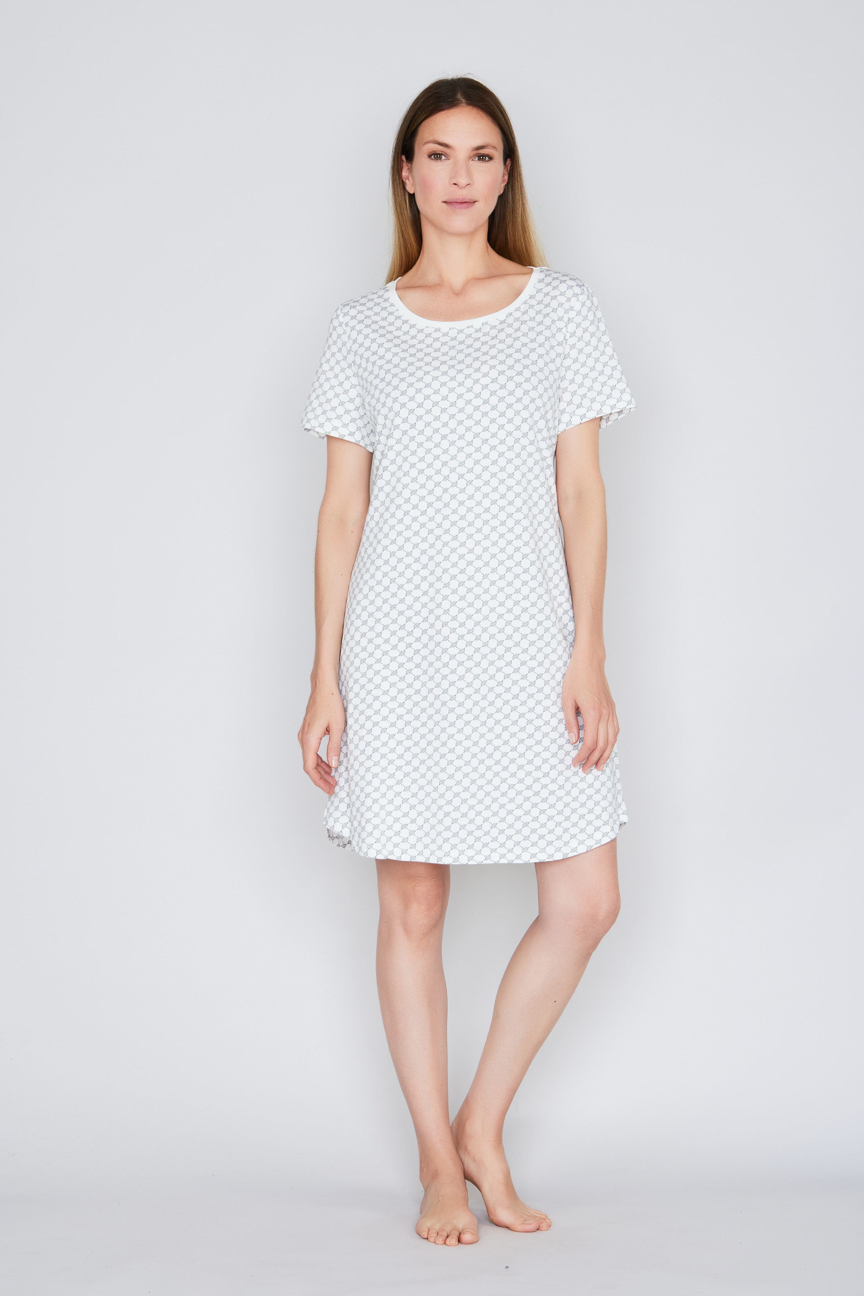 JOOP! Nachthemd Cosy mit Cornflower-Alloverprint
