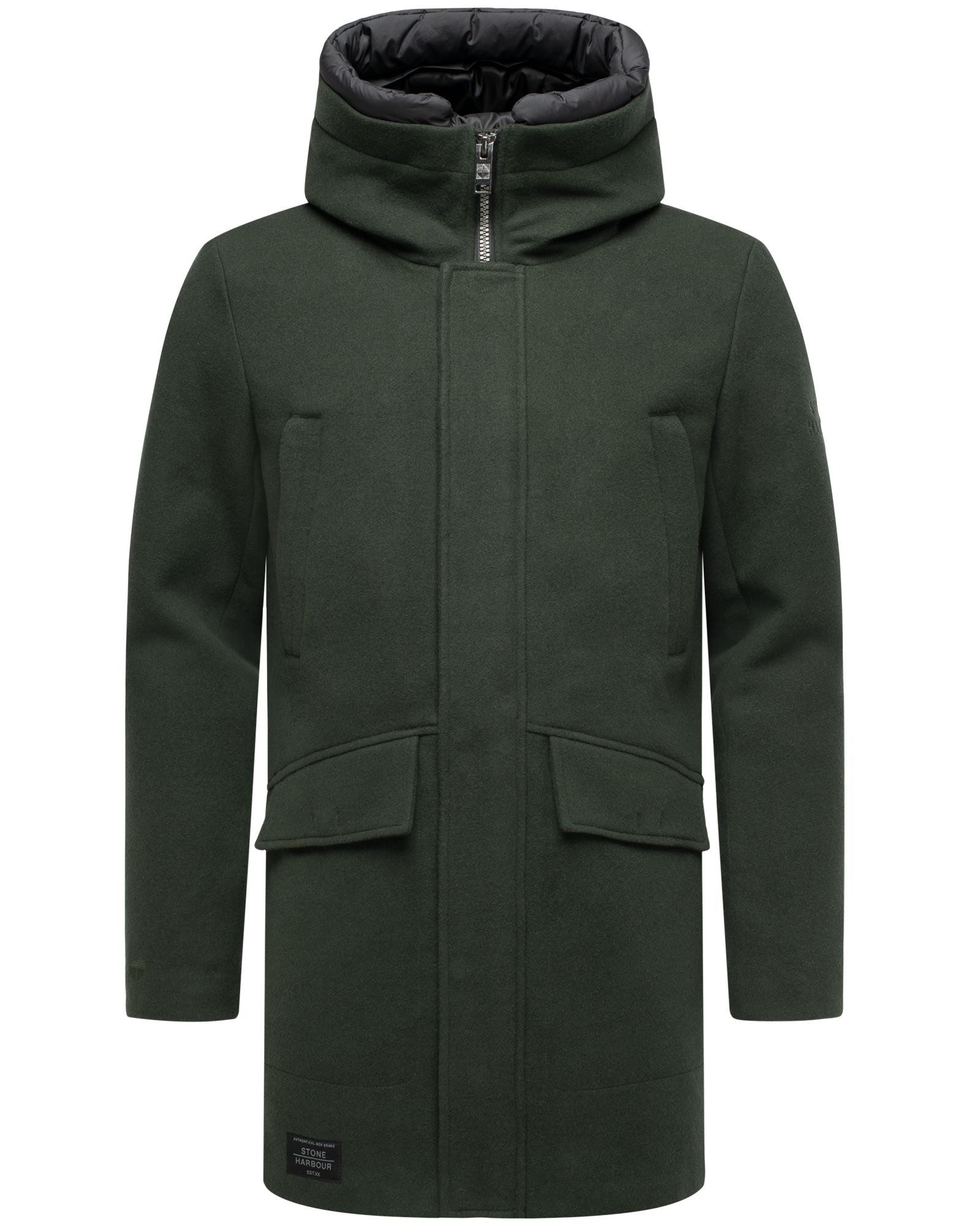 Stone Harbour Kurzmantel Fenroos XX Mantel in Wollmantel-Optik mit Pattentaschen