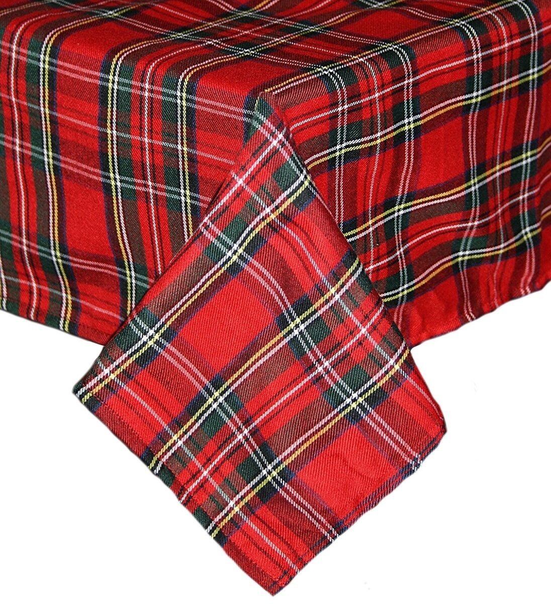 Tischdecke Schottenkaro Tischläufer Tartan Weihnachten Karo