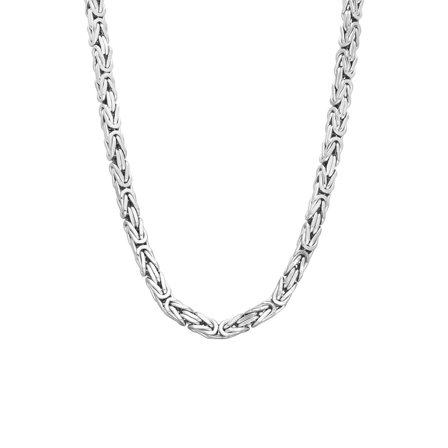 LUCARDI Gliederkette Halskette - 925 Silber - Silber - Herren