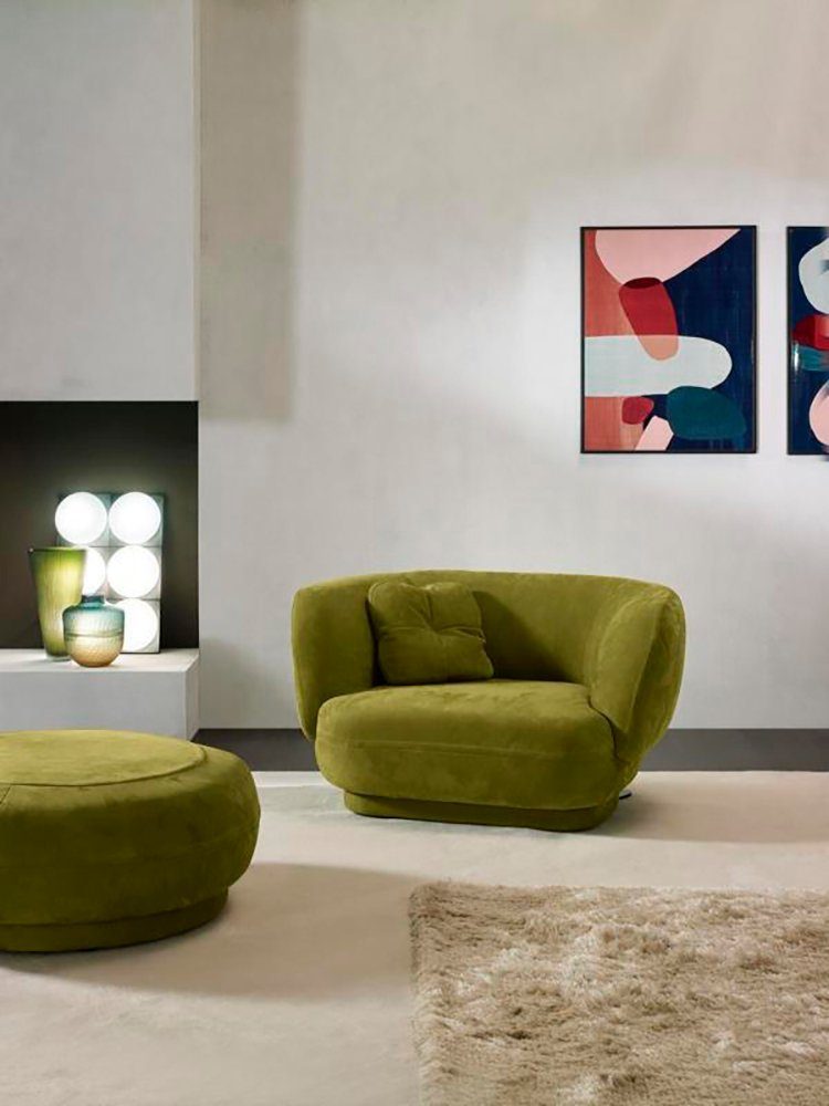 Sitz Möbel (Sessel), Prianera JVmoebel Design Made Europe Grün Sessel Sessel Polster Wohnzimmer in Einsitzer