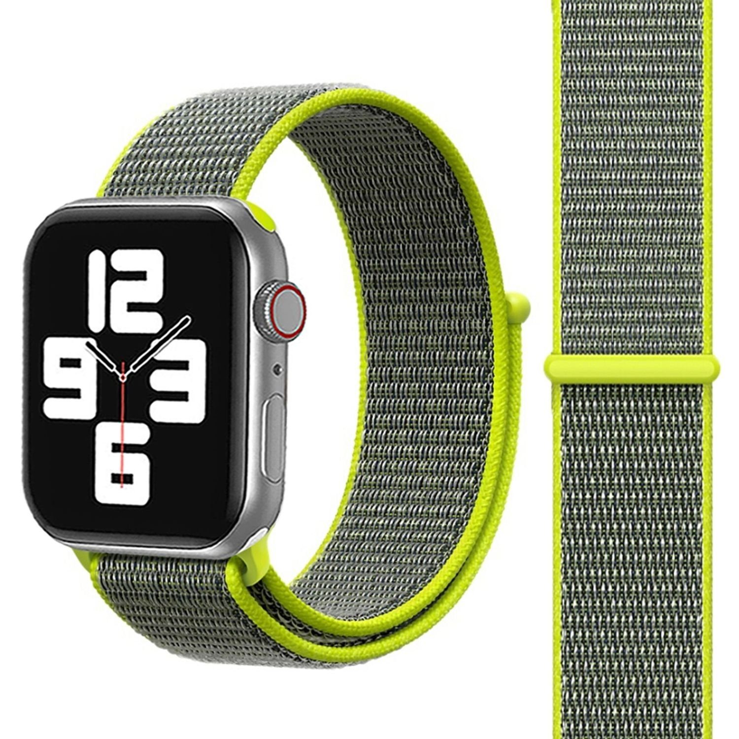 König Design Smartwatch-Armband 42 mm / 44 mm / 45 mm, Sport Loop Armband  Nylon Arm Band