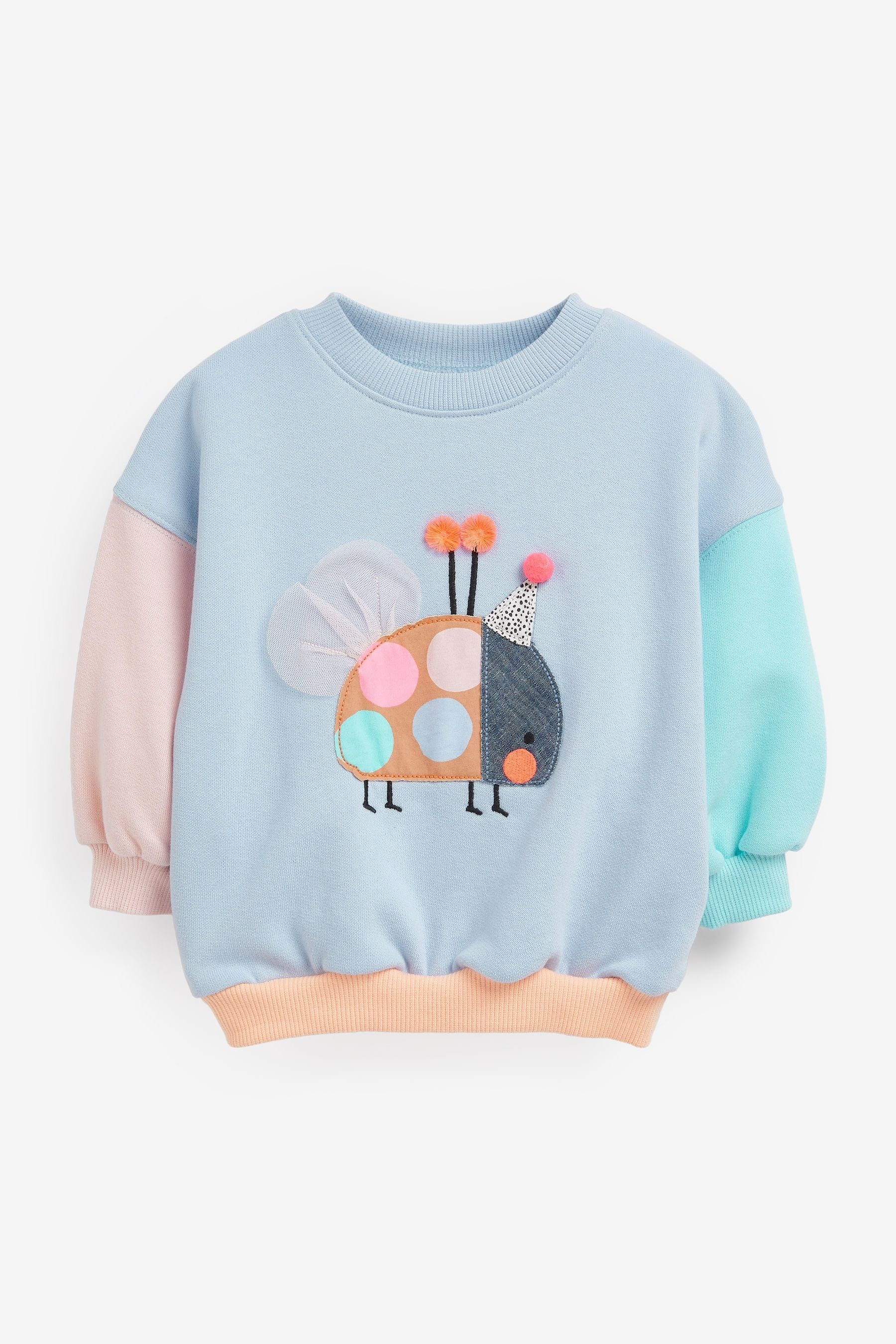 Next Sweatshirt Sweatshirt (1-tlg) Blue Ladybird
