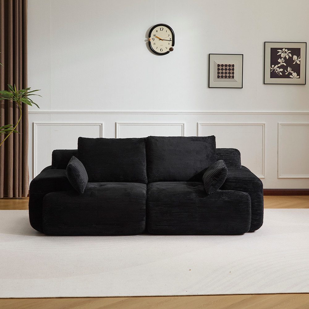 Vankel Sofa 2-Sitzer Sofa für Wohnzimmer, modulare Gestaltung & Komfort, Hochwertiger Cordstoff für weichen, langlebigen Komfort
