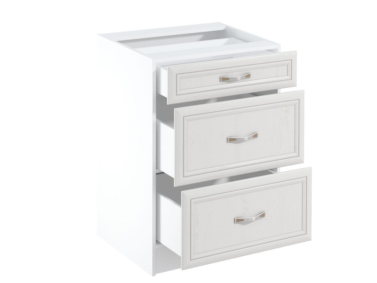 ROYAL24_MARKT Unterschrank - Funktionalität und Stil in einem (Kücheunterschrank, 1-St., Premium - Sycylia D60S3) Top Stoffe - Exklusiv - Hochwertig.