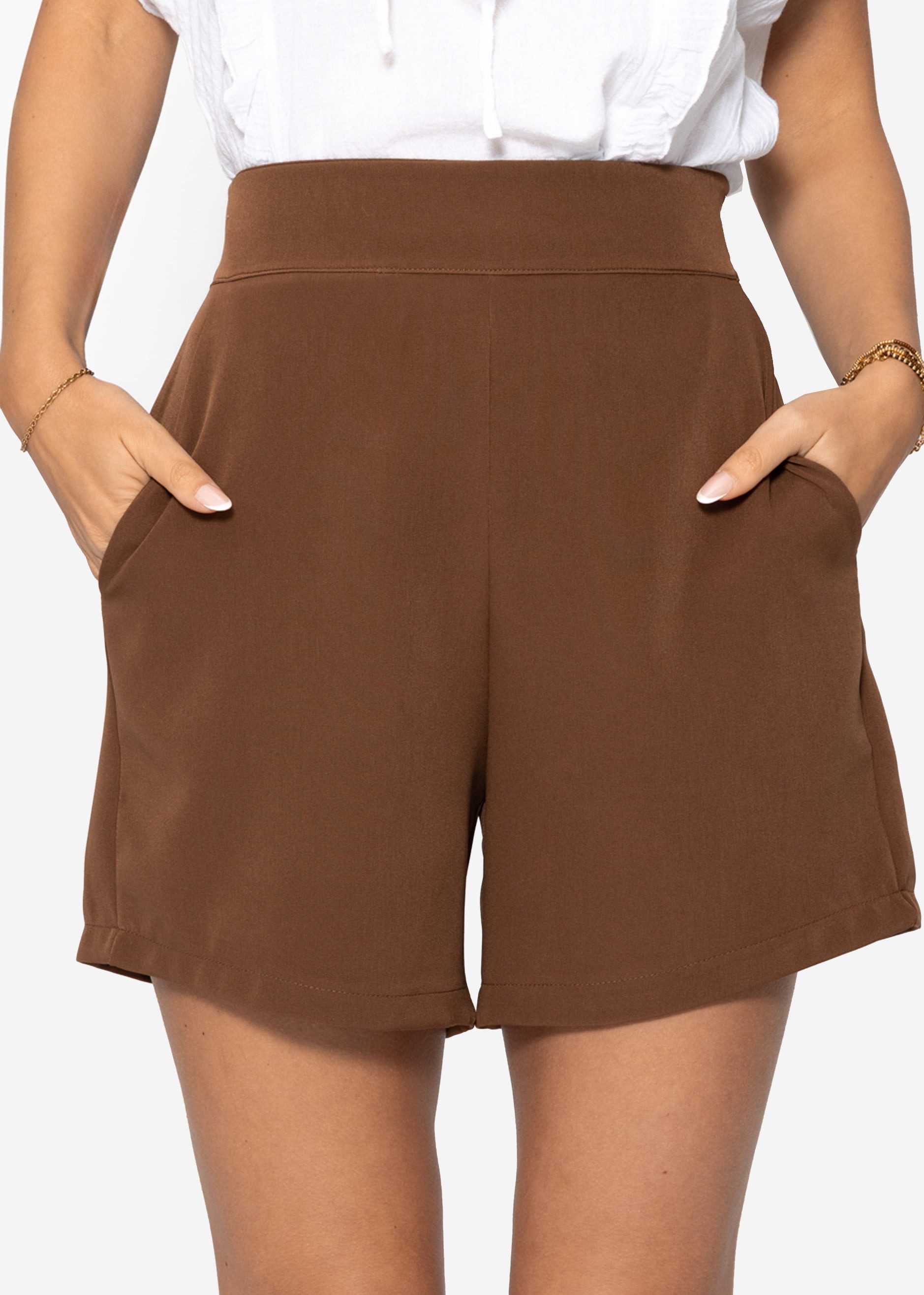SASSYCLASSY Shorts Figurbetonte Shorts Damen Elegant günstig online kaufen