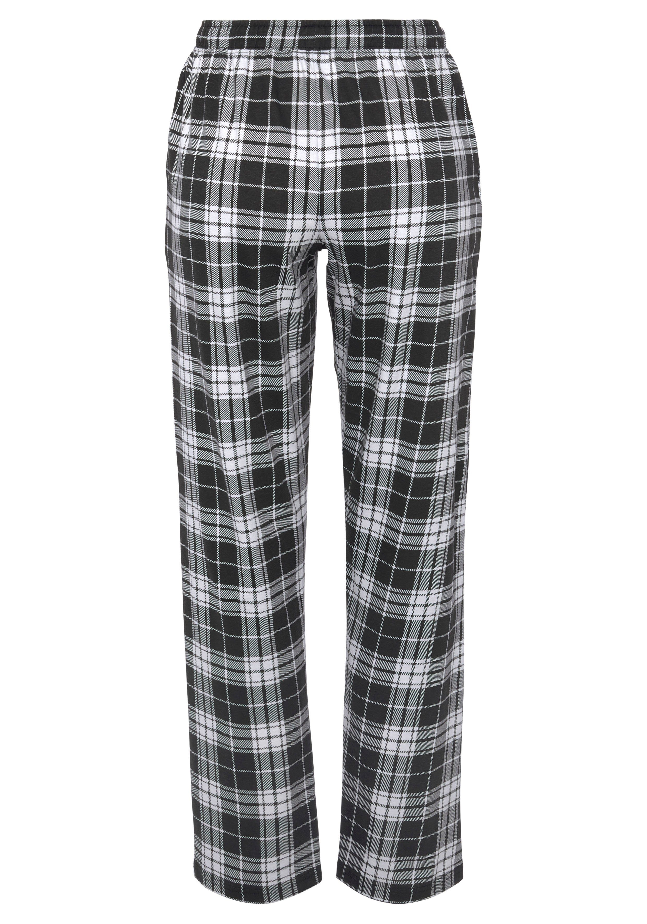 Vivance Dreams by Lascana Pyjamahose mit Schwarz-Weiß-Druck