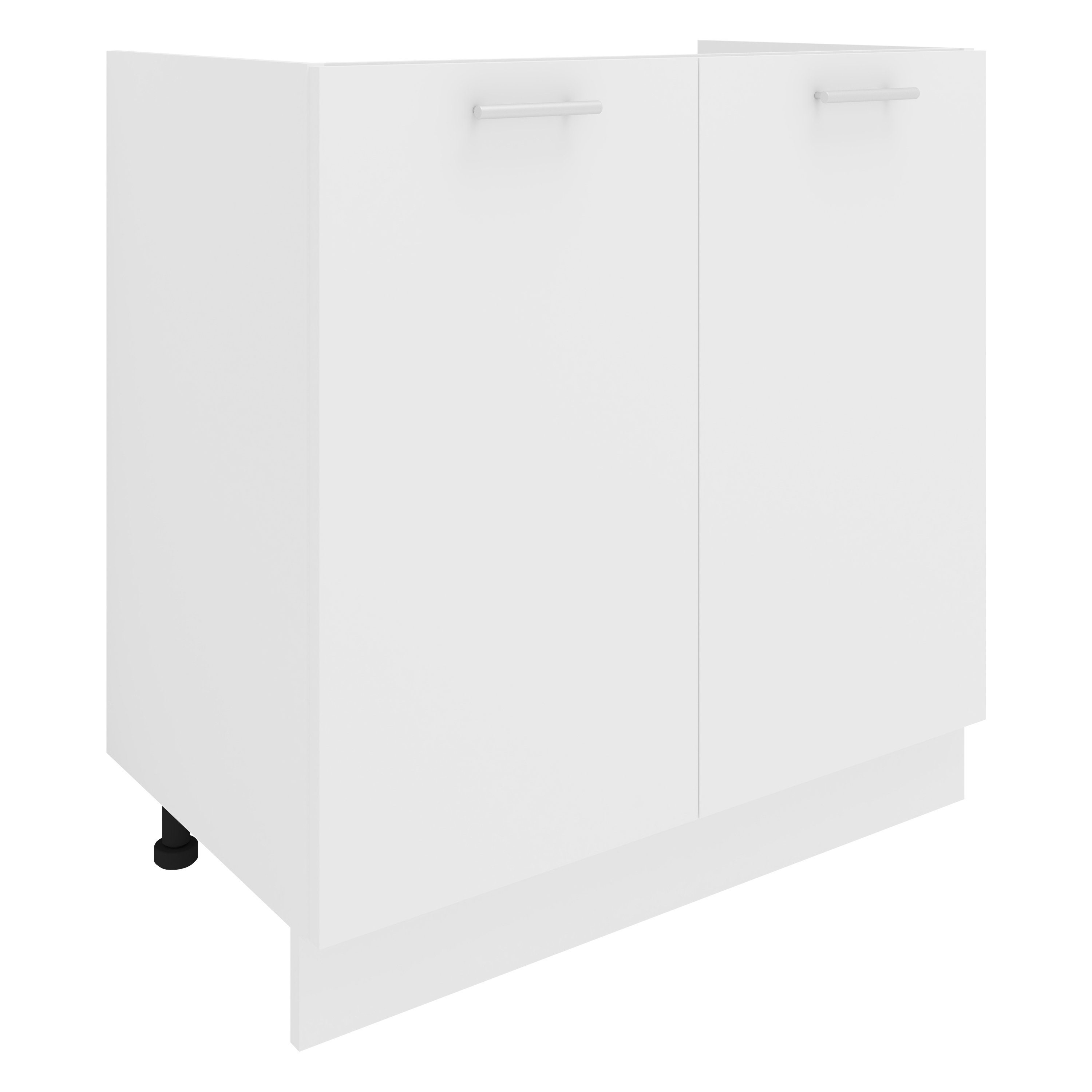 VCM Unterschrank Esilo Küchenschrank B. 80 x T. 46 x H. 82 cm Stauraum für Töpfe und Vorräte, 1 Fächer, Drehtüren, Holzwerkstoff