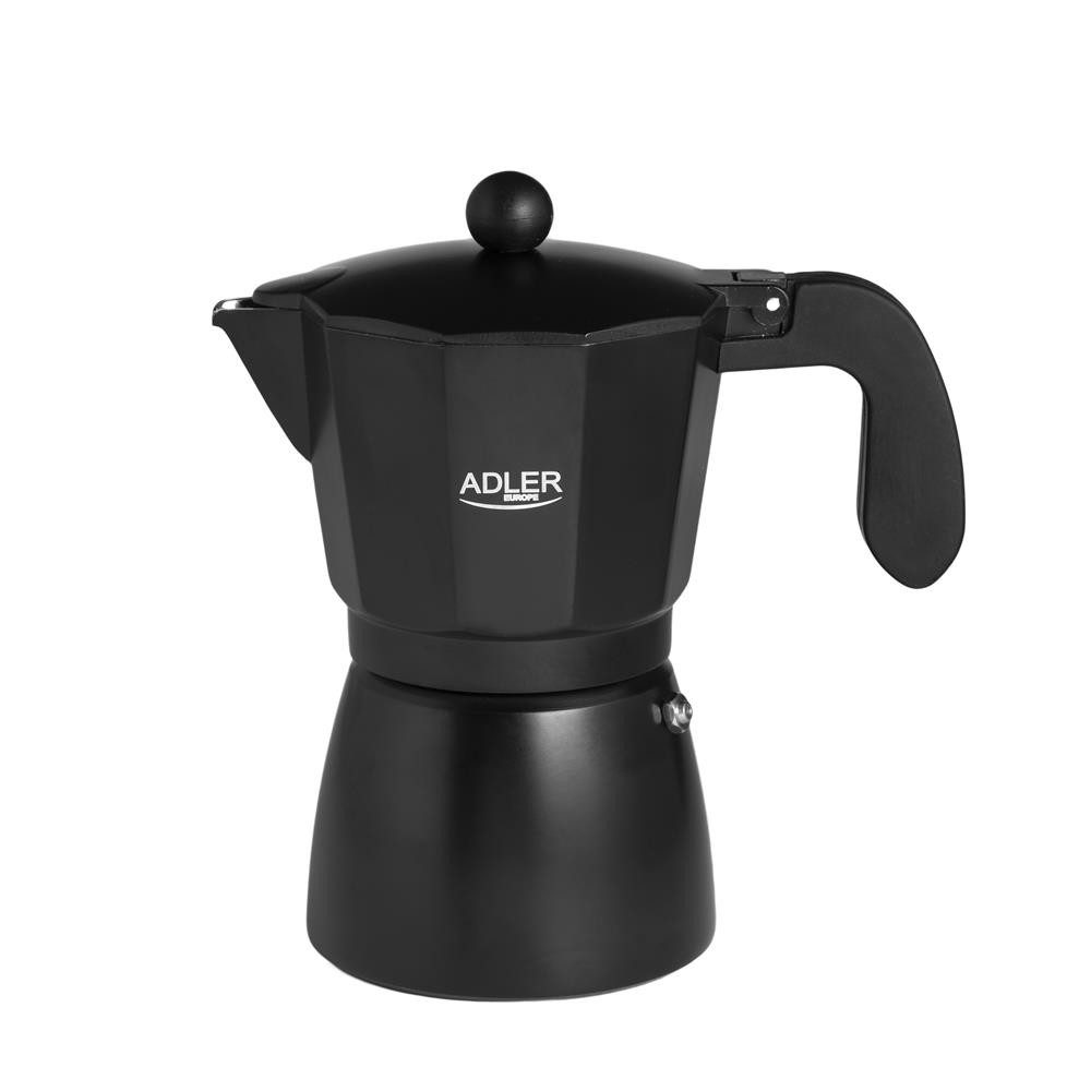 Adler Espressokocher, 0,32l Kaffeekanne, 320ml, Kaffeemaschine, Schwarz