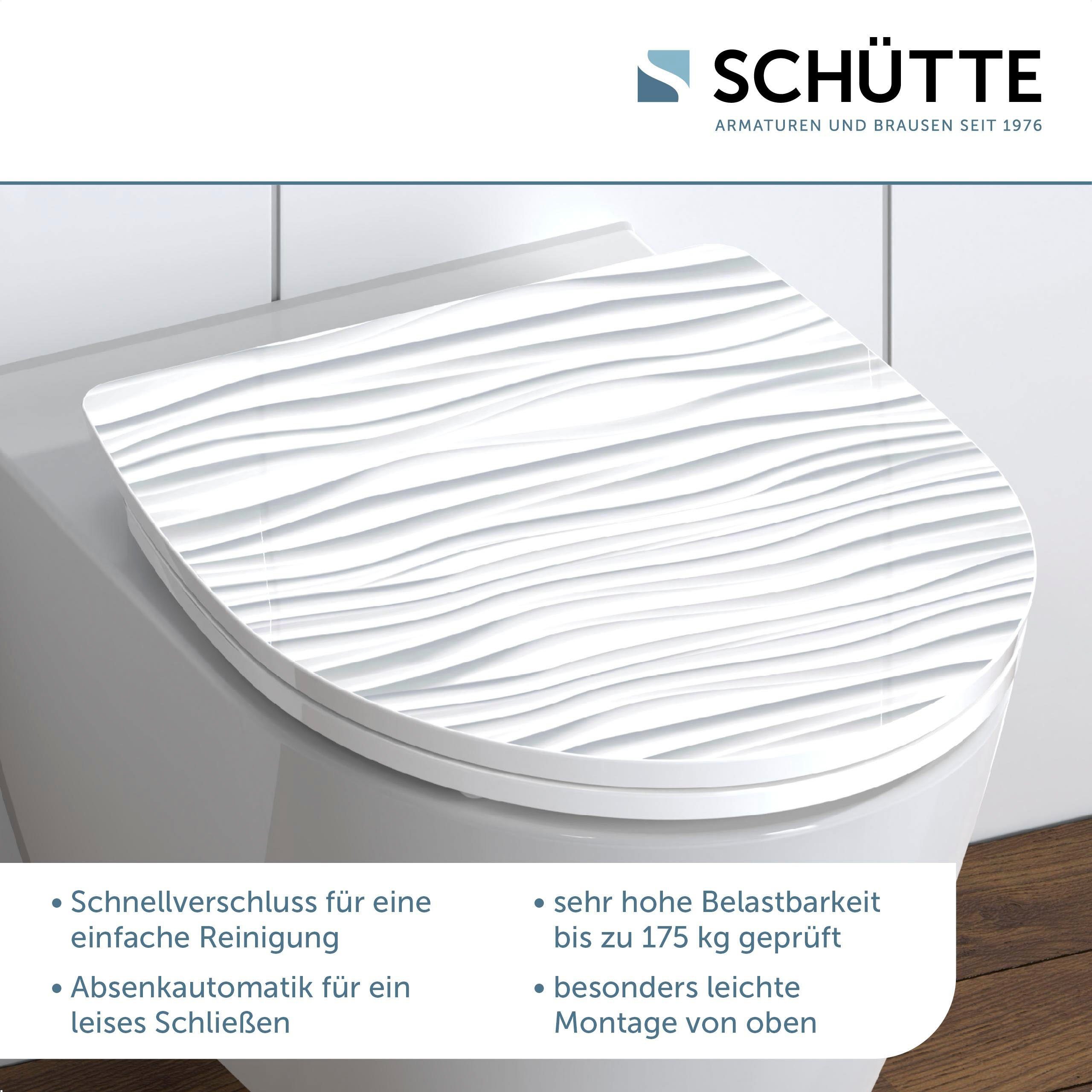 Schütte WC-Sitz White Wave, Duroplast, mit günstig online kaufen