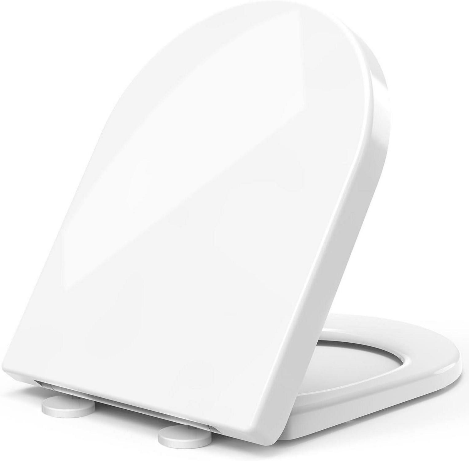 Kochbesteckhalter Toilettendeckel WC Sitz D-Form Absenkautomatik Antibakteriell