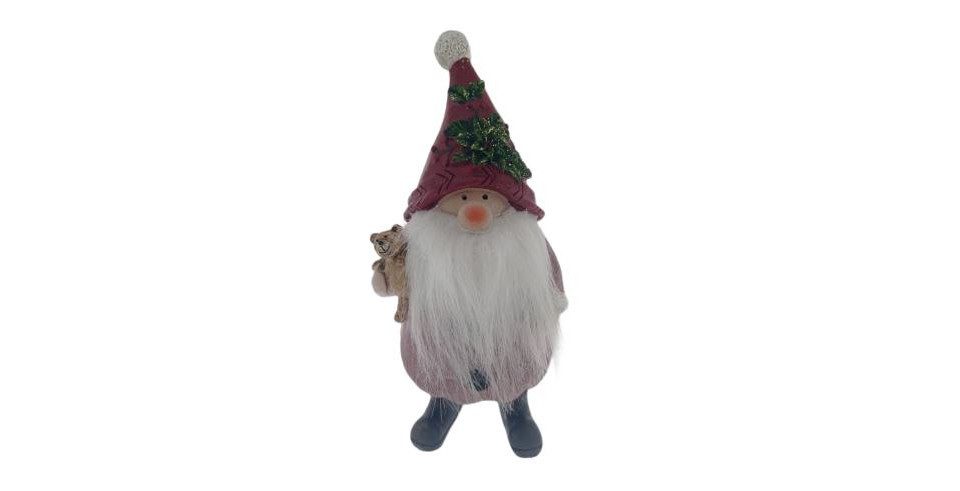 Trend Line Weihnachtsfigur TrendLine Dekofigur Zwerg 24 x 11 cm rot