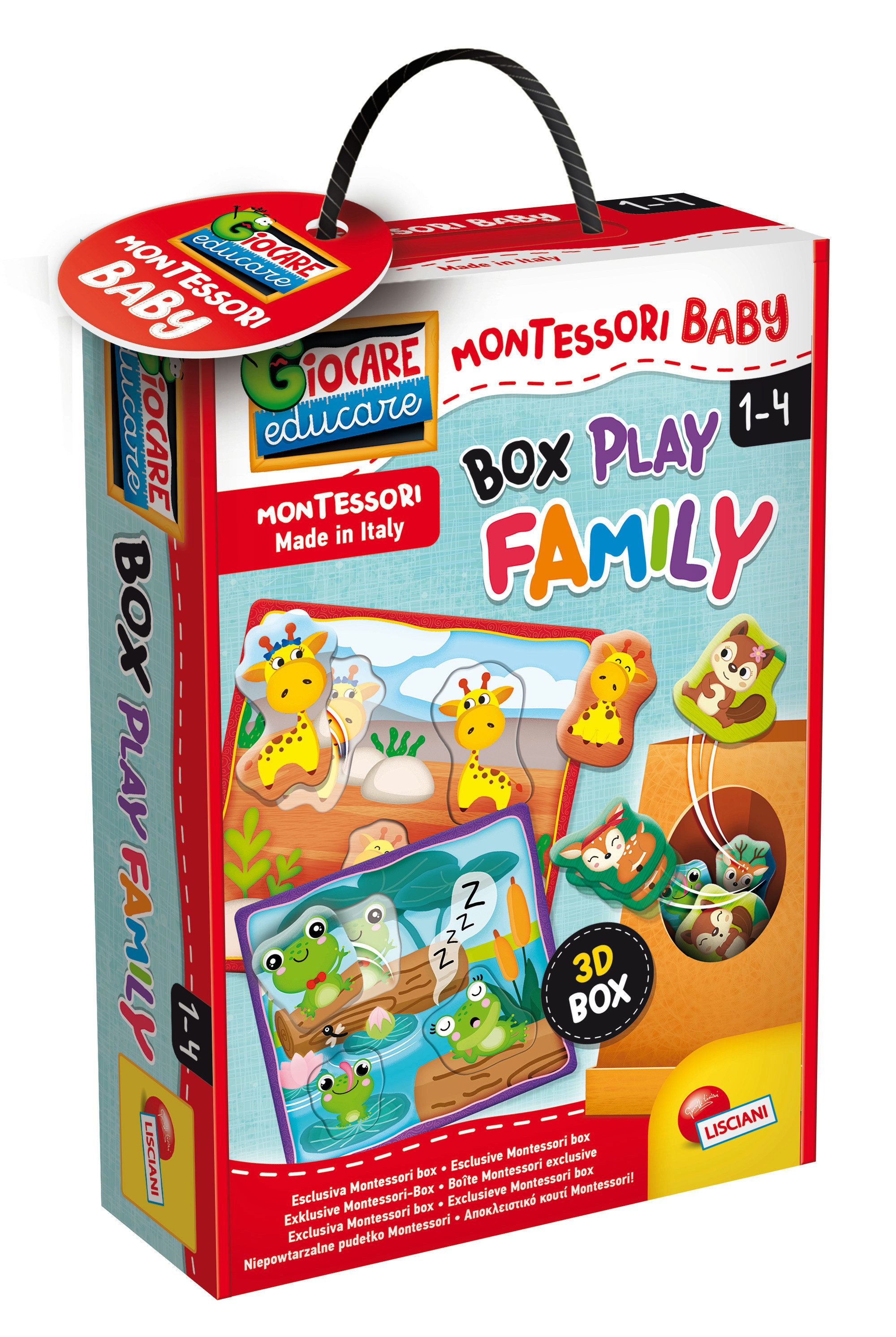 Lisciani Lernspielzeug Montessori Baby - Box Play Family