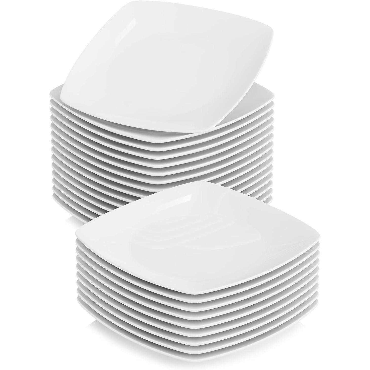 LuxusKollektion Tafelservice Speiseteller Porzellan 24 TLG Flachteller 24 Teilig Speiseteller