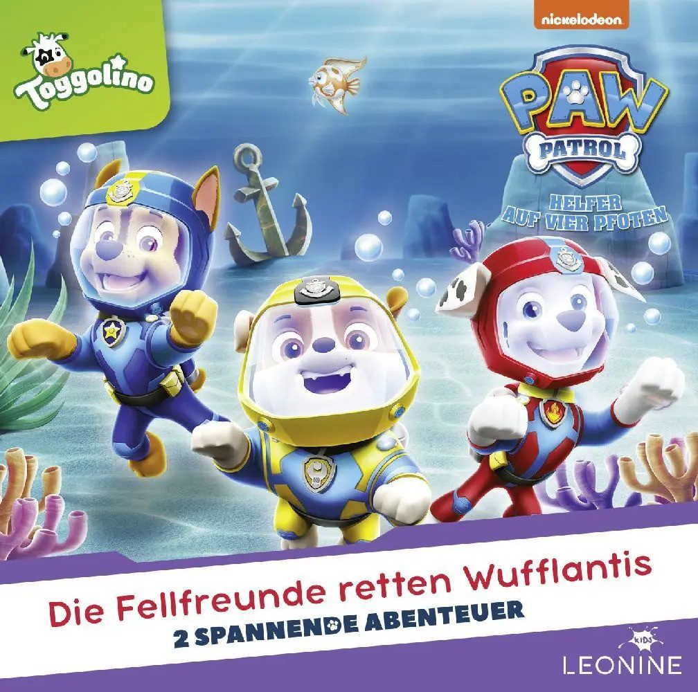 Hörspiel PAW Patrol - Die Fellfreunde retten Wufflantis, 1 Audio-CD