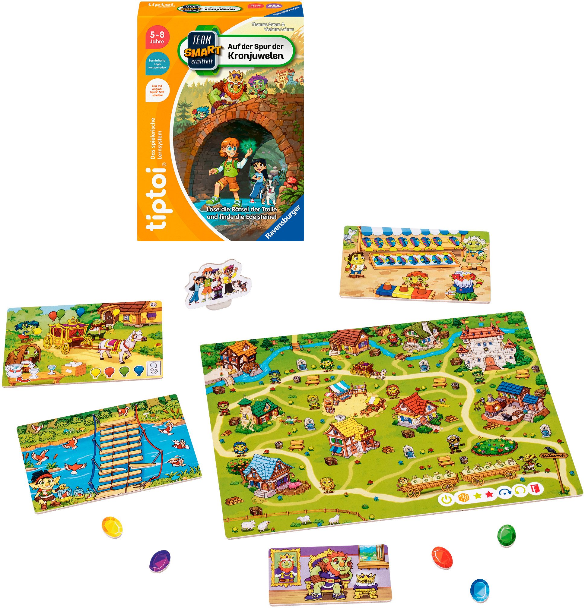 Ravensburger Spiel tiptoi® Team SMART ermittelt: Auf der Spur der Kronjuwelen, Made in Europe – Bild 2 von 2
