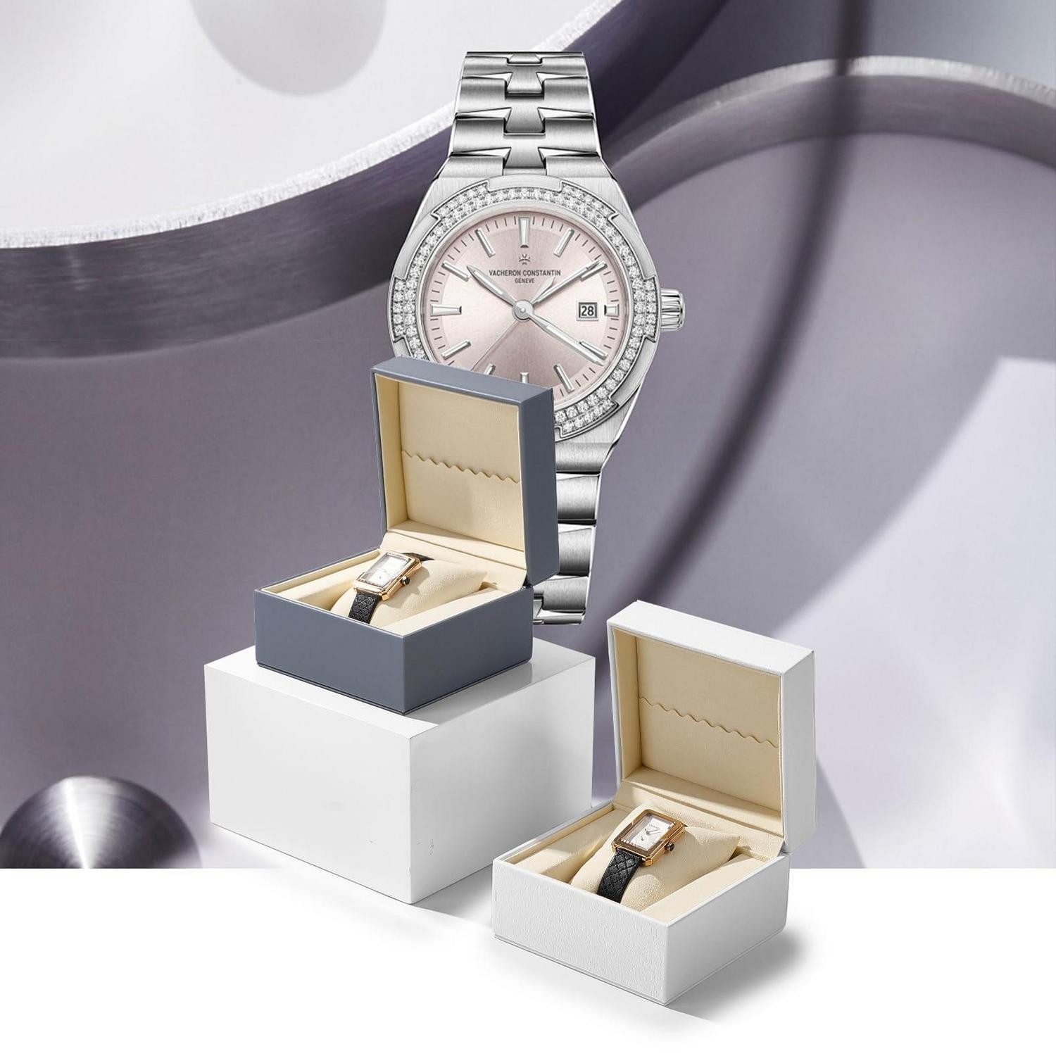 LuxusKollektion Uhrenbox Uhrenbox Einzeln Lederoptik (1 St)