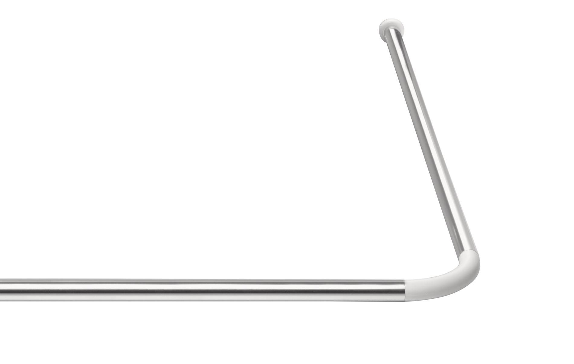 Ridder Duschvorhangstange Graz chrom glänzend, Aluminium, Kunststoff günstig online kaufen