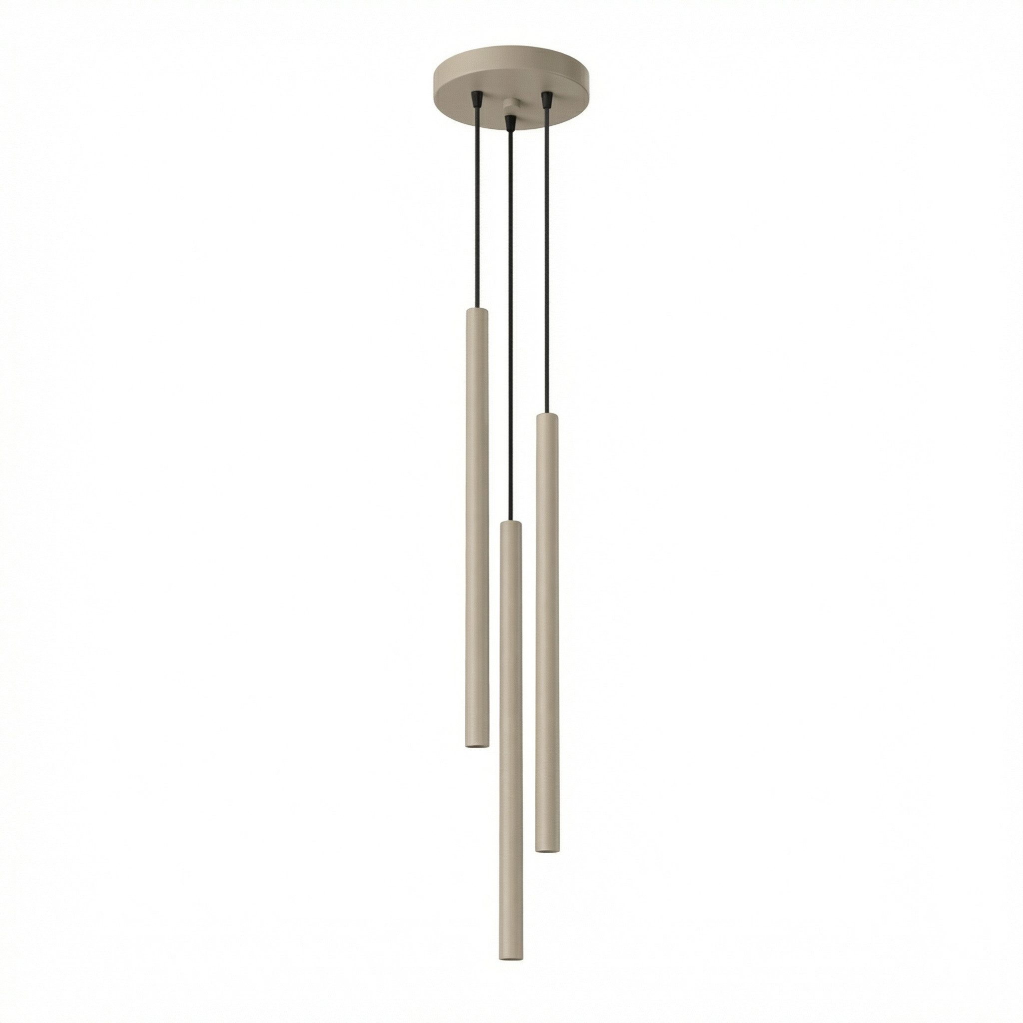 SOLLUX lighting Hängeleuchte Pendelleuchte PASTELO 3P taupe, Nicht enthalten