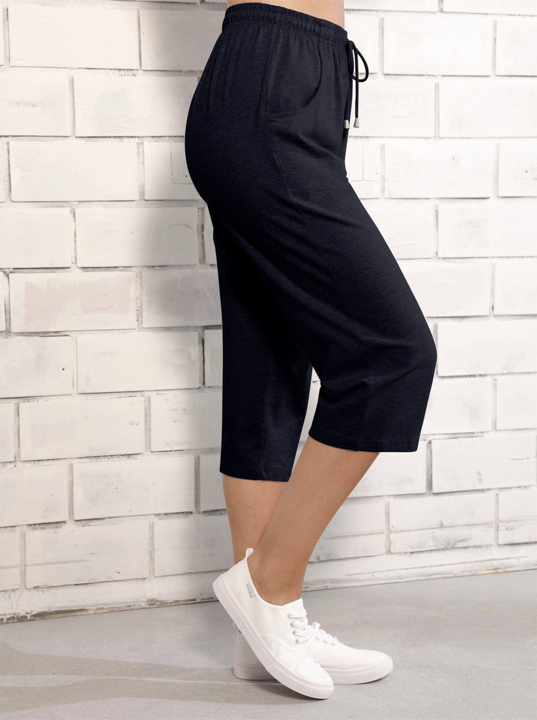 Sieh an! Jogginghose Capri-Freizeithose