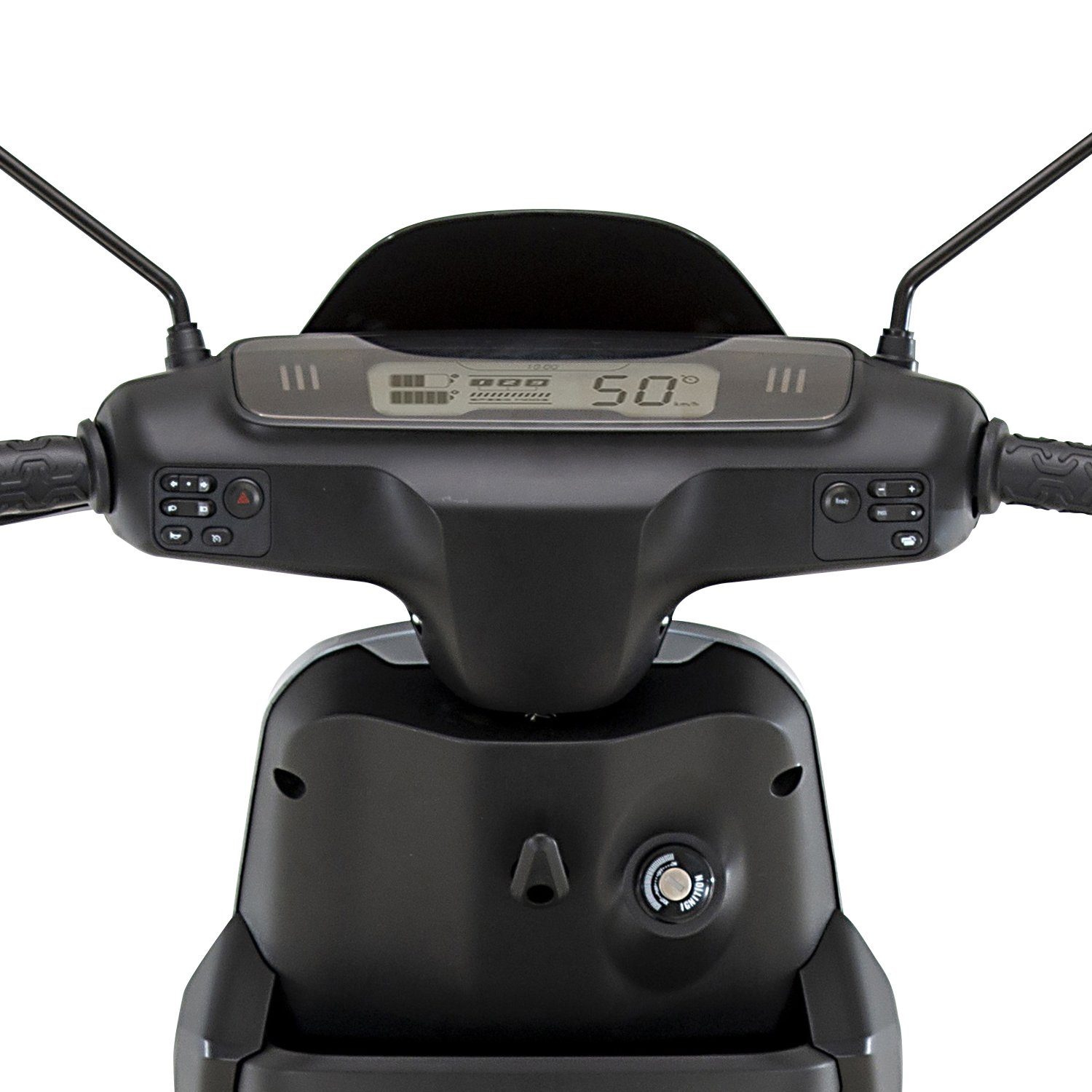 AsVIVA EM1 electric scooter, 1200 W, 45 km/h, dual battery system, keyless go, alarm, immobilizer