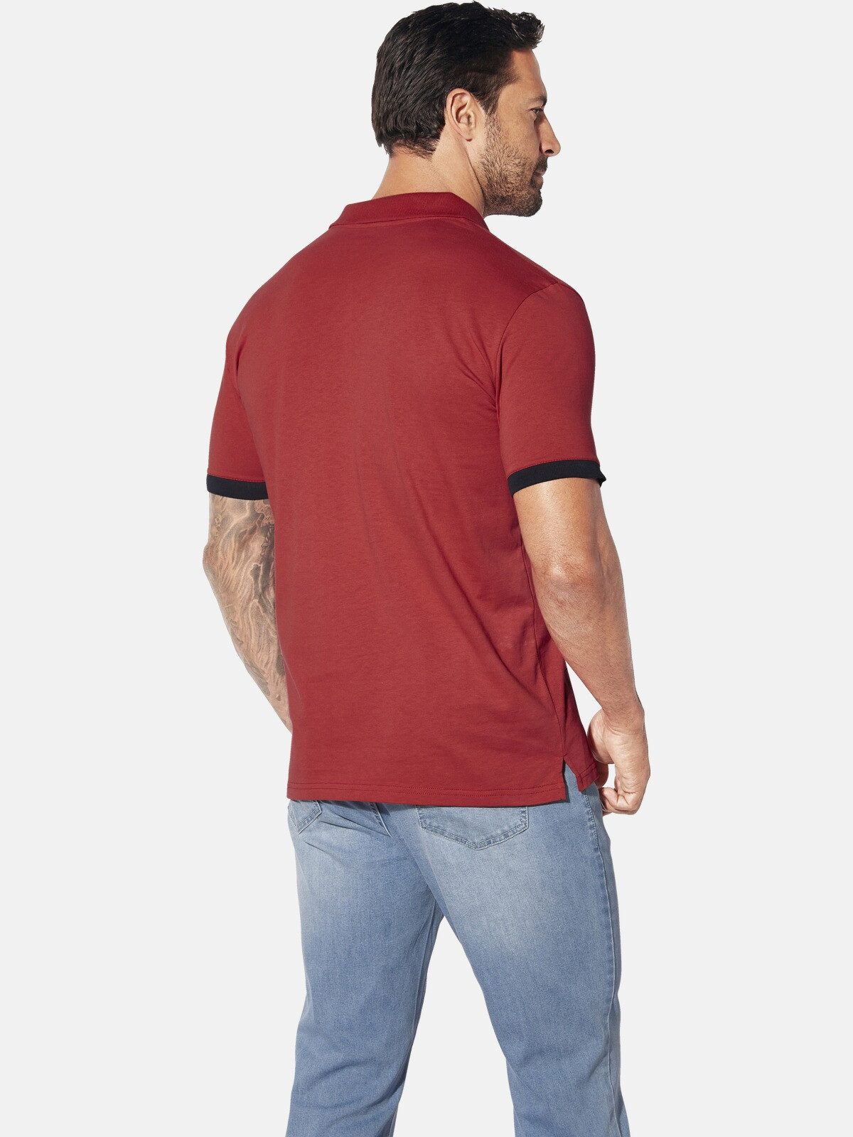 Jan Vanderstorm Poloshirt ARKHOLM mit seitlichen günstig online kaufen