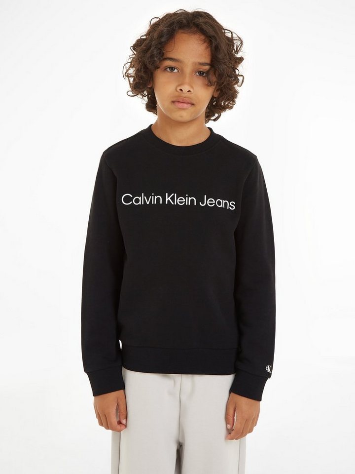 Calvin Klein Jeans Sweatshirt INST. LOGO REGULAR CN für Kinder bis 16 Jahre