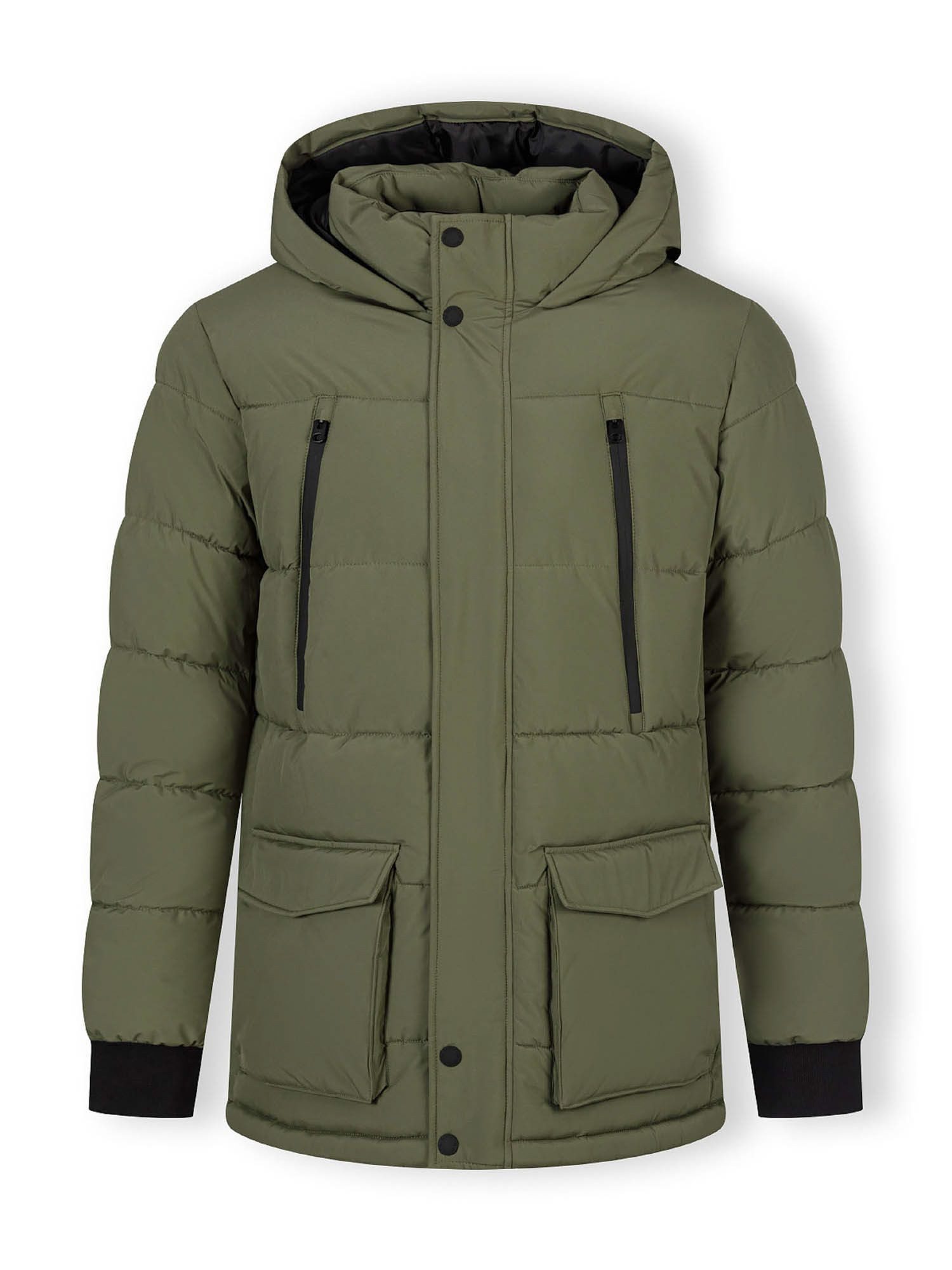 Respect Winterjacke Gesteppte Jacke mit Reißverschlusstaschen und Fleecefutter (XS-XXL)