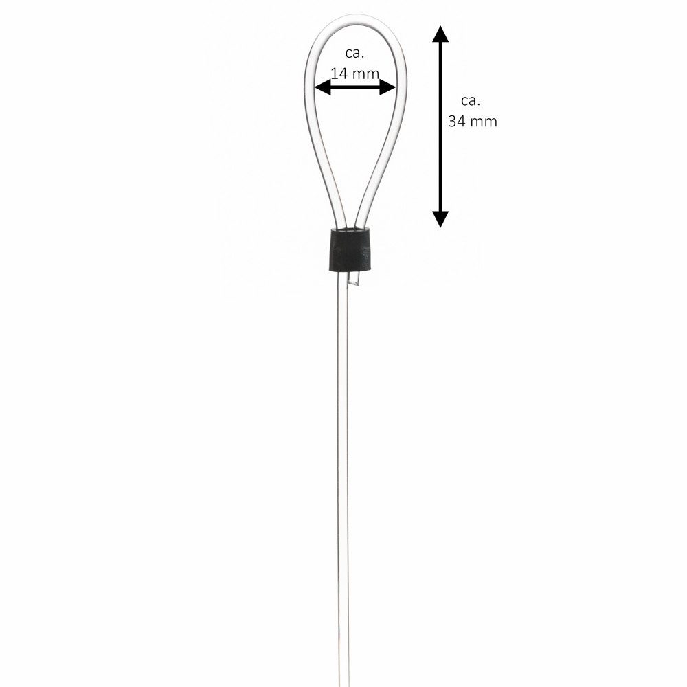 SOFT-RAIL Seil Perlonseil mit einer Schlaufe, Ø 2,0 mm, in versch. Längen (Set, 10-tlg), für Galerieschienen