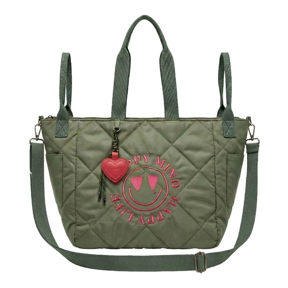 Miss Goodlife Umhängetasche Quilted Bag Shopper-Tasche mit Stickerei und He günstig online kaufen