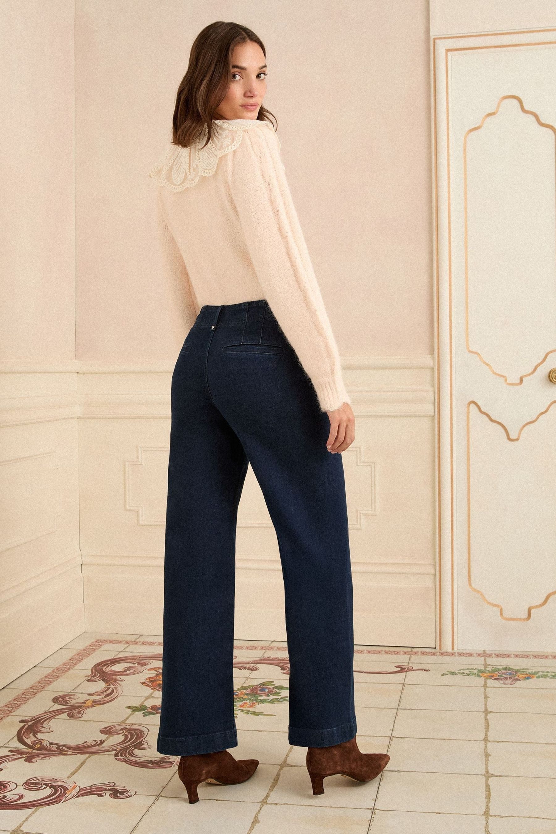 Love & Roses Weite Jeans Love & Roses Jeans mit weitem Bein, Regular (1-tlg)