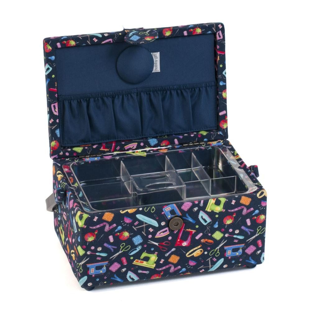 Hobby Gift Nähkorb - Nähkasten Aufbewahrungsbox mit Druckknopfverschluss – Bild 2 von 3