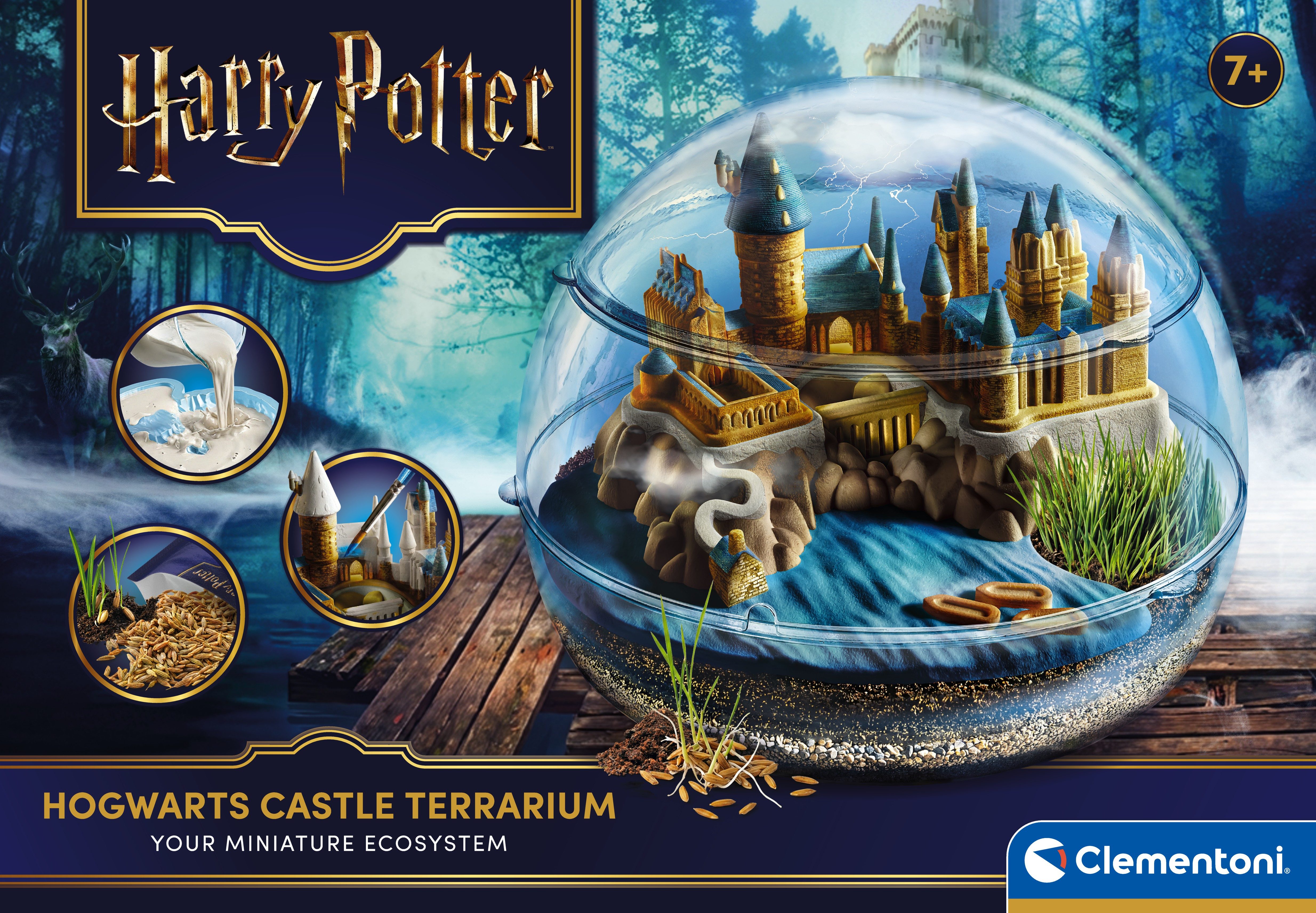 Clementoni® Experimentierkasten Harry Potter - Hogwarts Schloss Terrarium, Made in Europe
